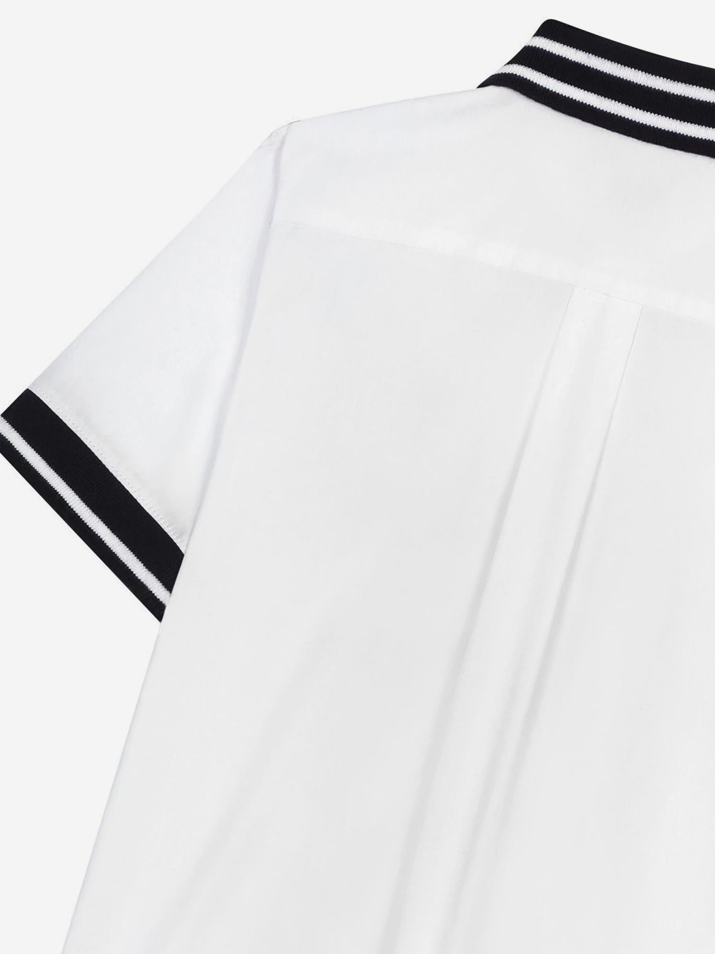 Dolce & Gabbana 男童 Too Cool For School 白色徽章 Polo 衫