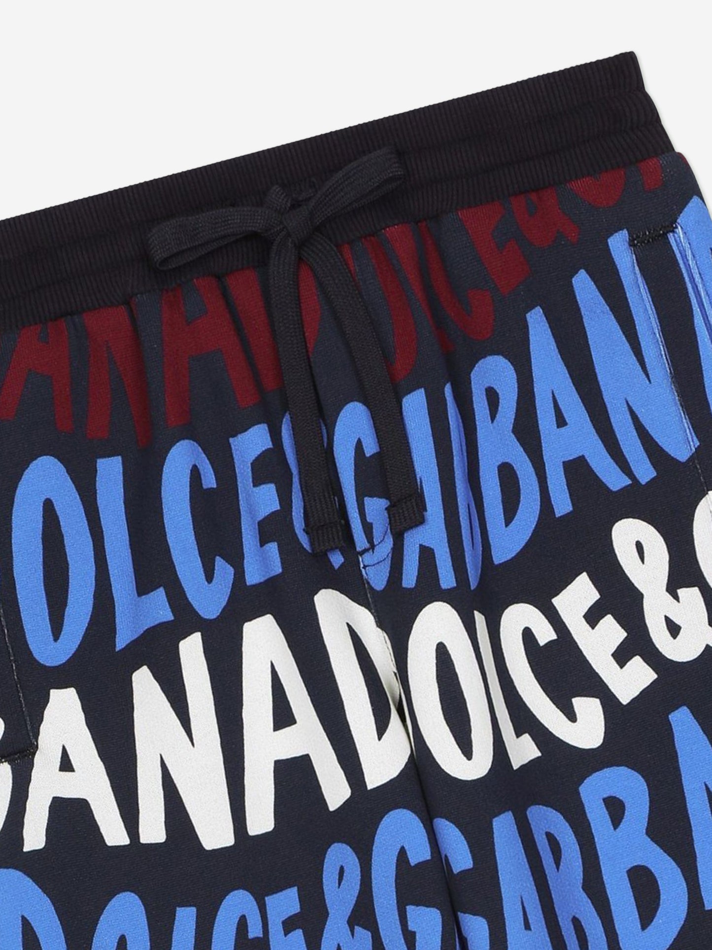 Dolce & Gabbana 男童多色徽标慢跑裤