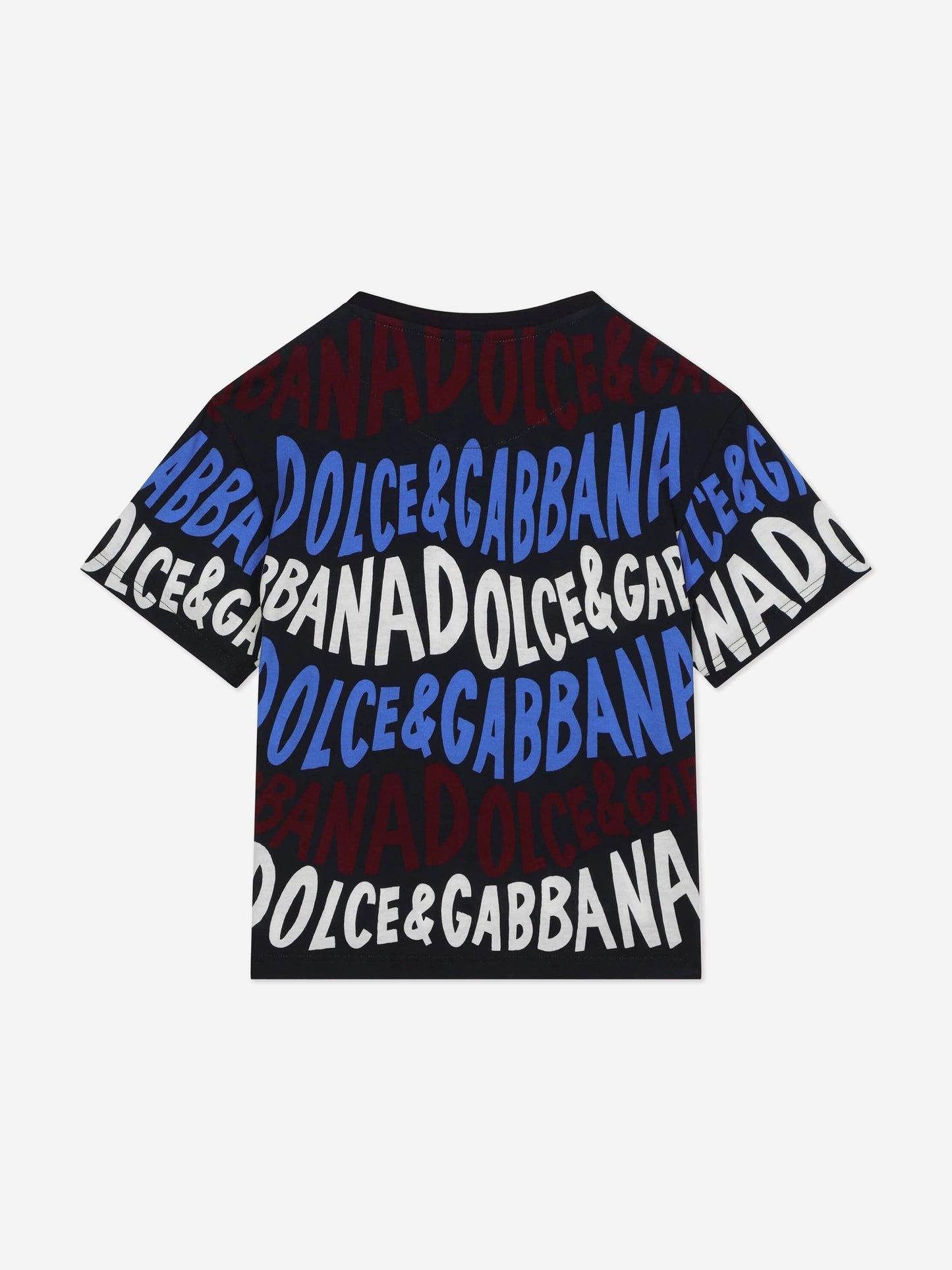 Dolce & Gabbana 男童多色徽标印花 T 恤