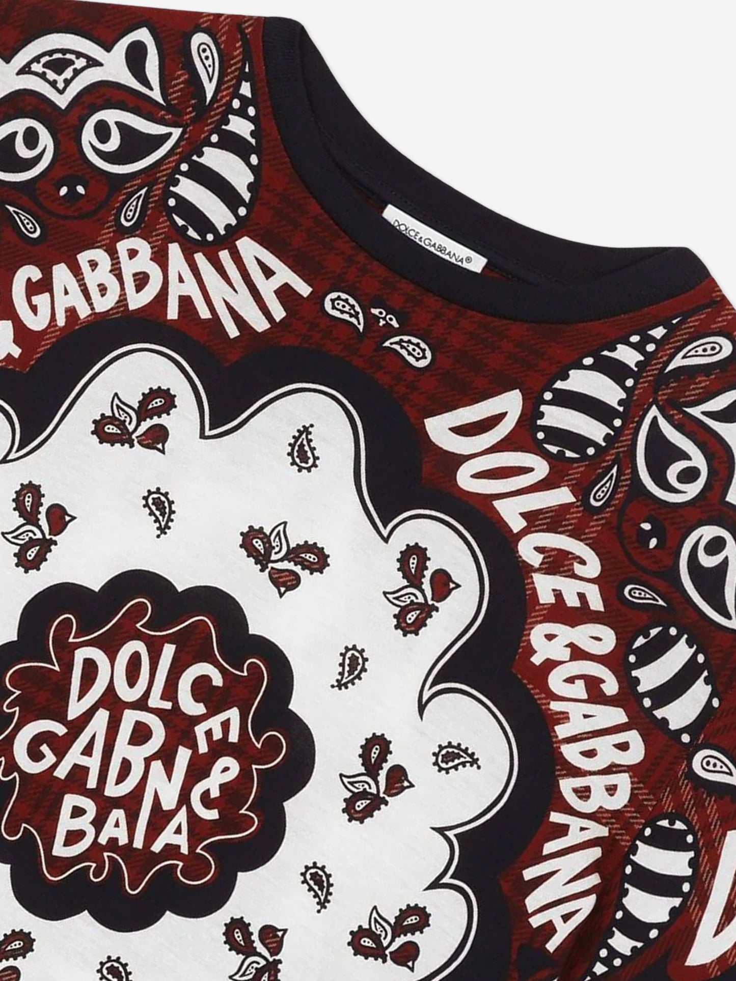 Dolce & Gabbana 男童多色 Bandana 印花 T 恤