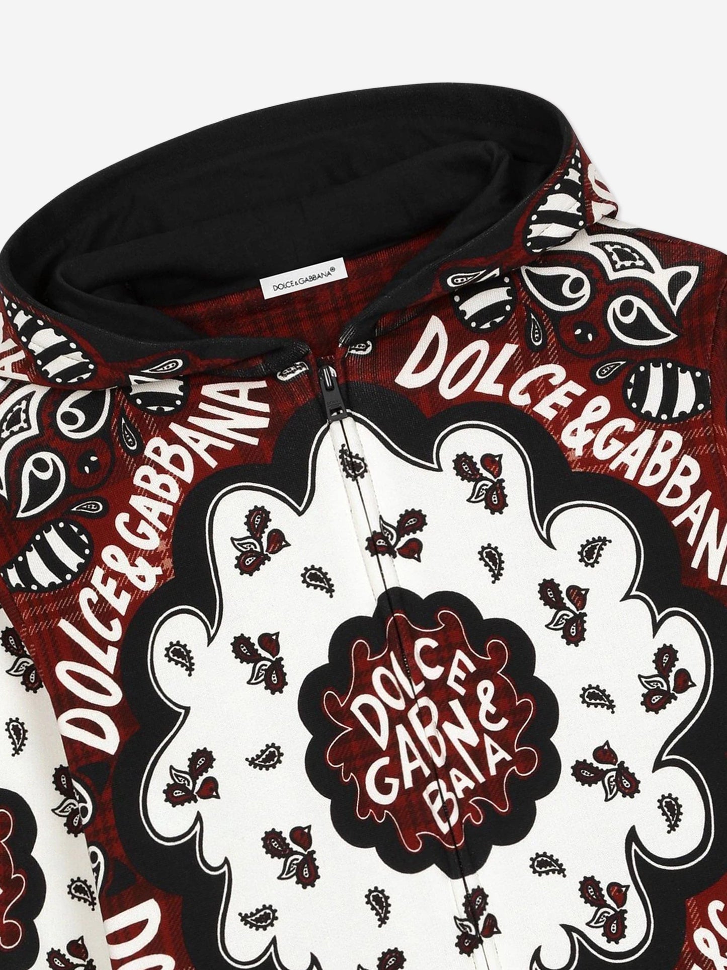 Dolce & Gabbana 男童多色印花连帽衫