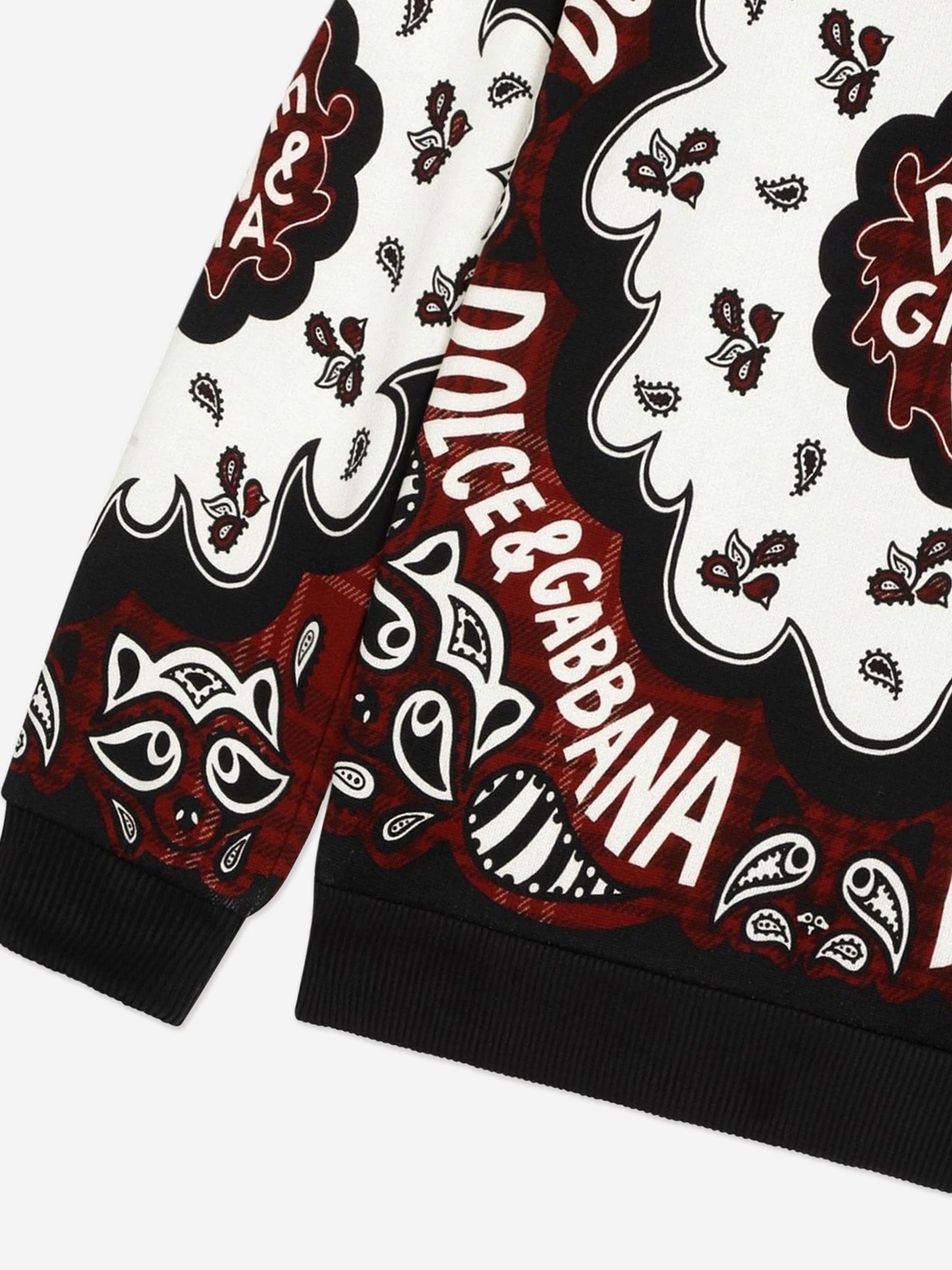 Dolce & Gabbana 男童多色印花连帽衫