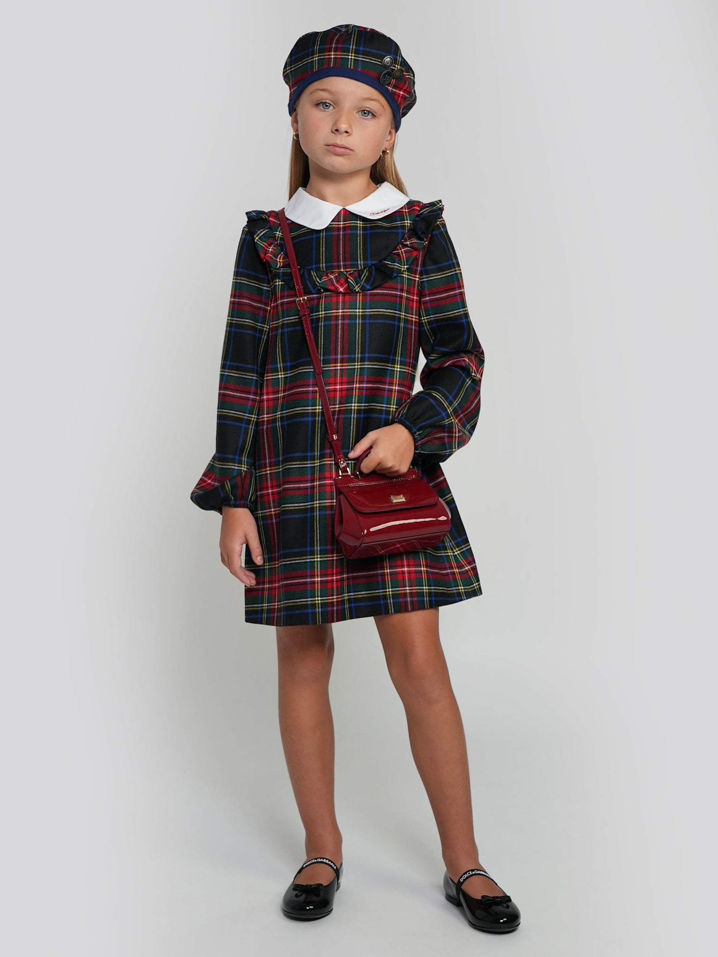 Dolce & Gabbana 女童多色格纹连衣裙