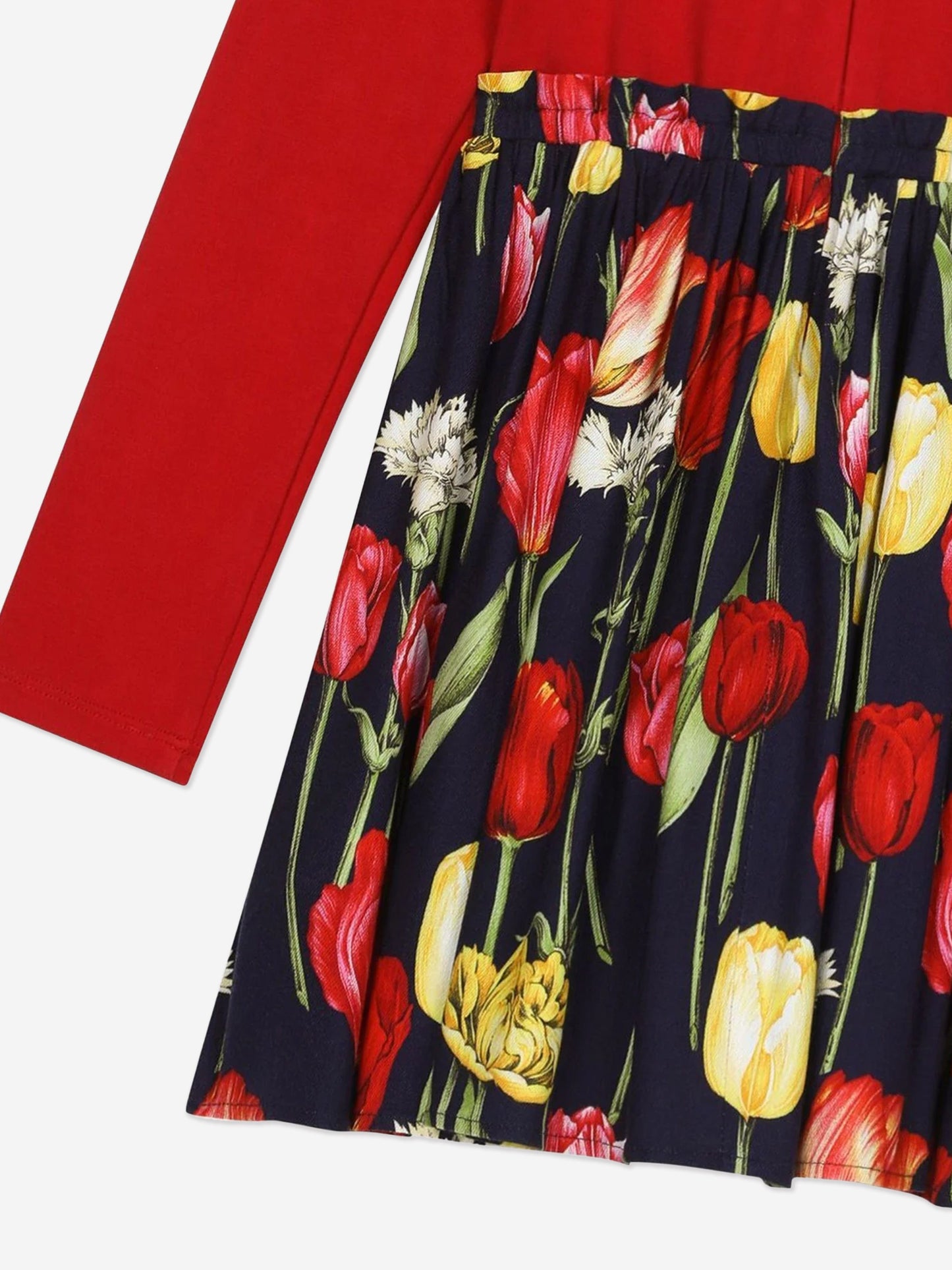 Dolce & Gabbana 女童红色郁金香连衣裙