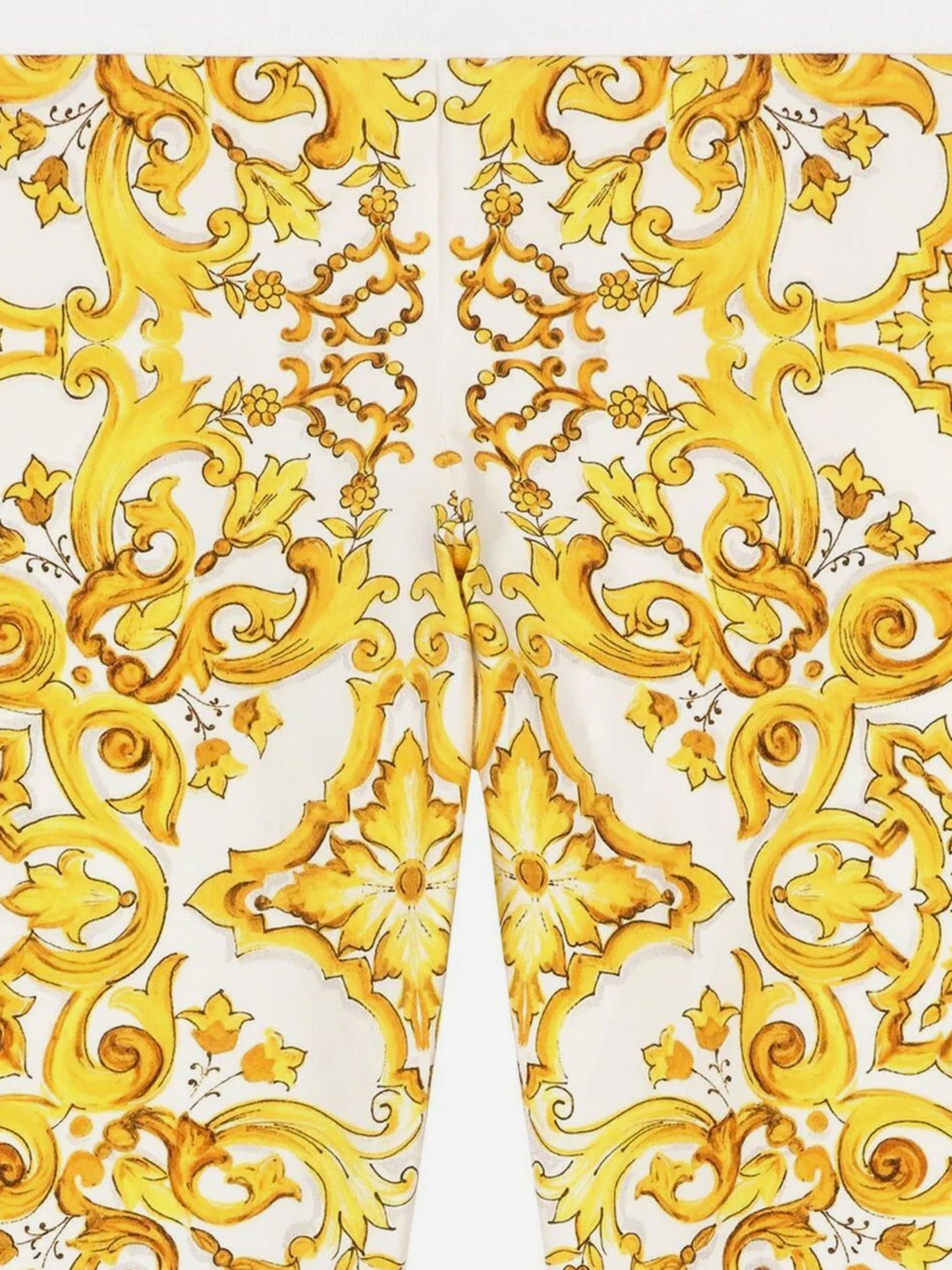 Dolce & Gabbana 女童 Maiolica 印花紧身裤(黄色)