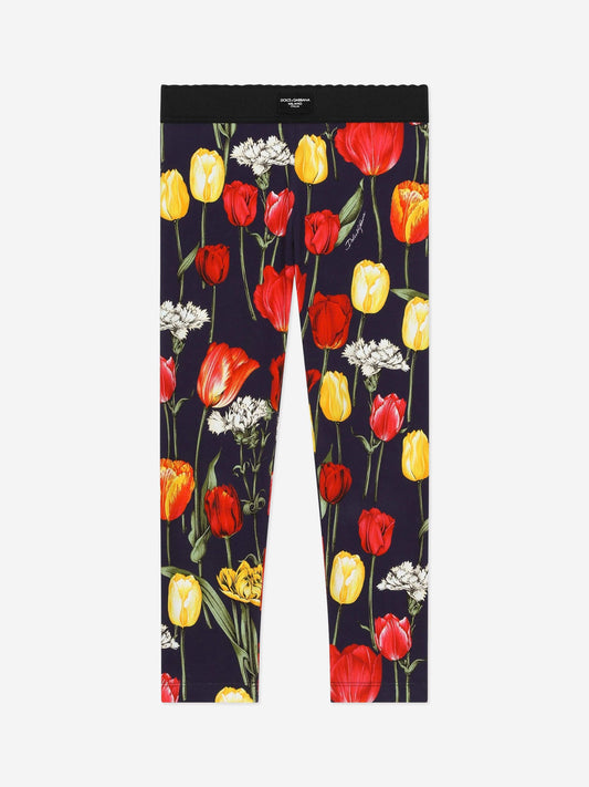 Dolce & Gabbana 女童郁金香印花紧身裤(多色)