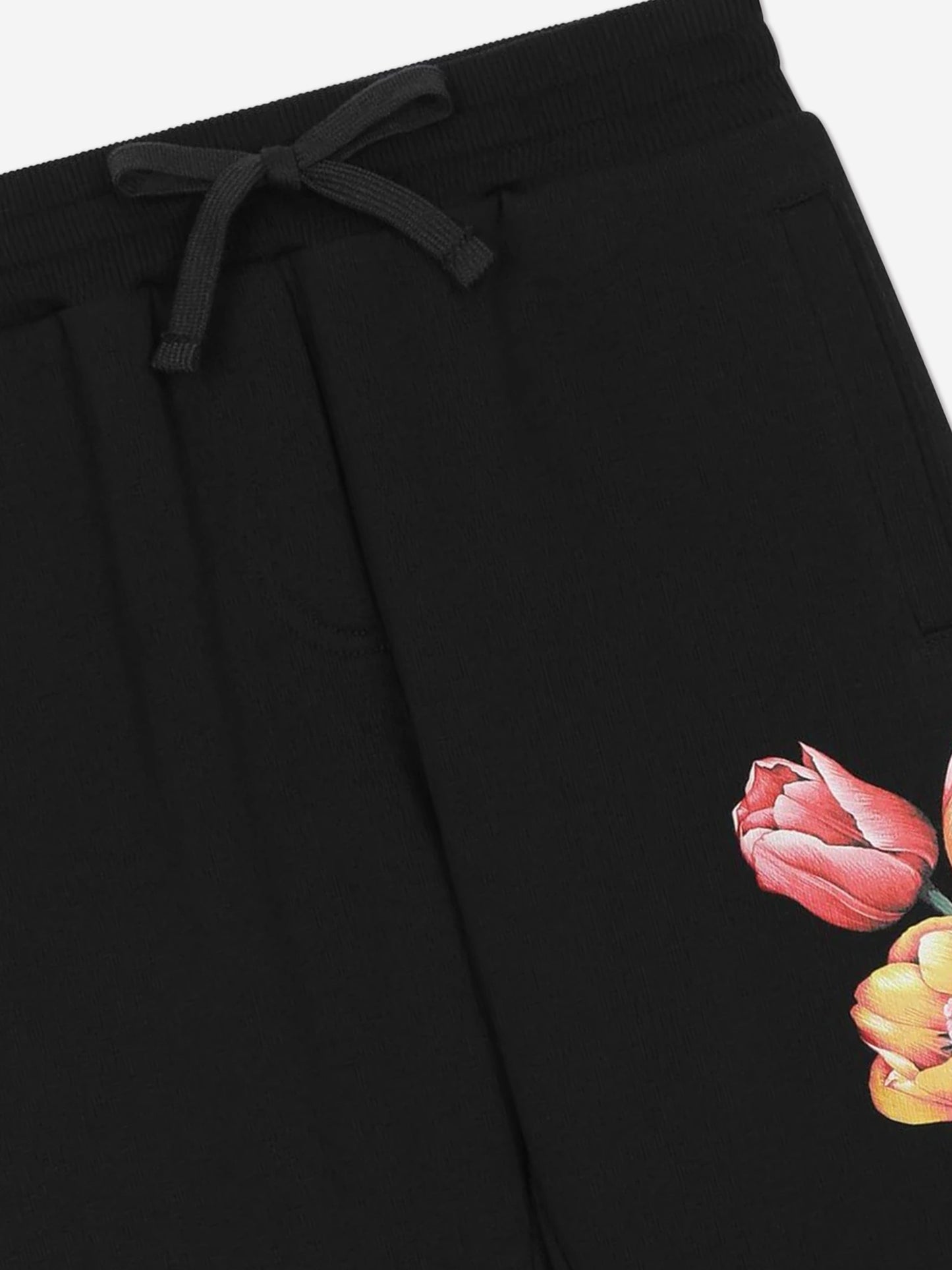 Dolce & Gabbana 女童刺绣郁金香慢跑裤(海军蓝)