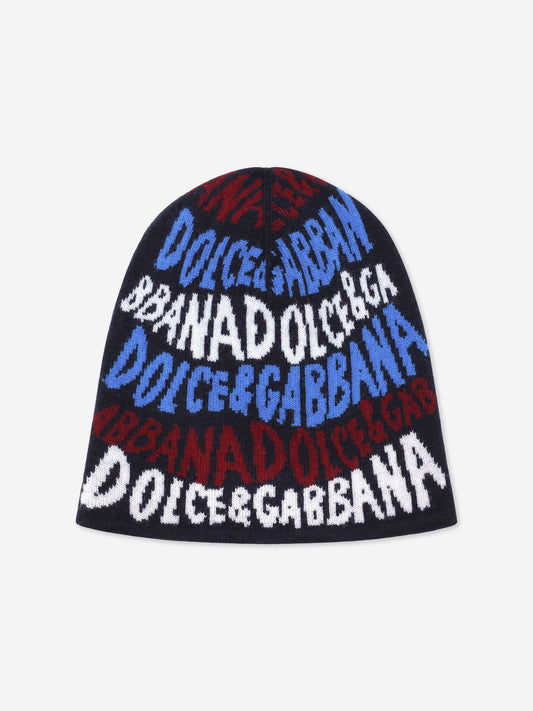 Dolce & Gabbana 男童羊毛针织无檐便帽(多色)