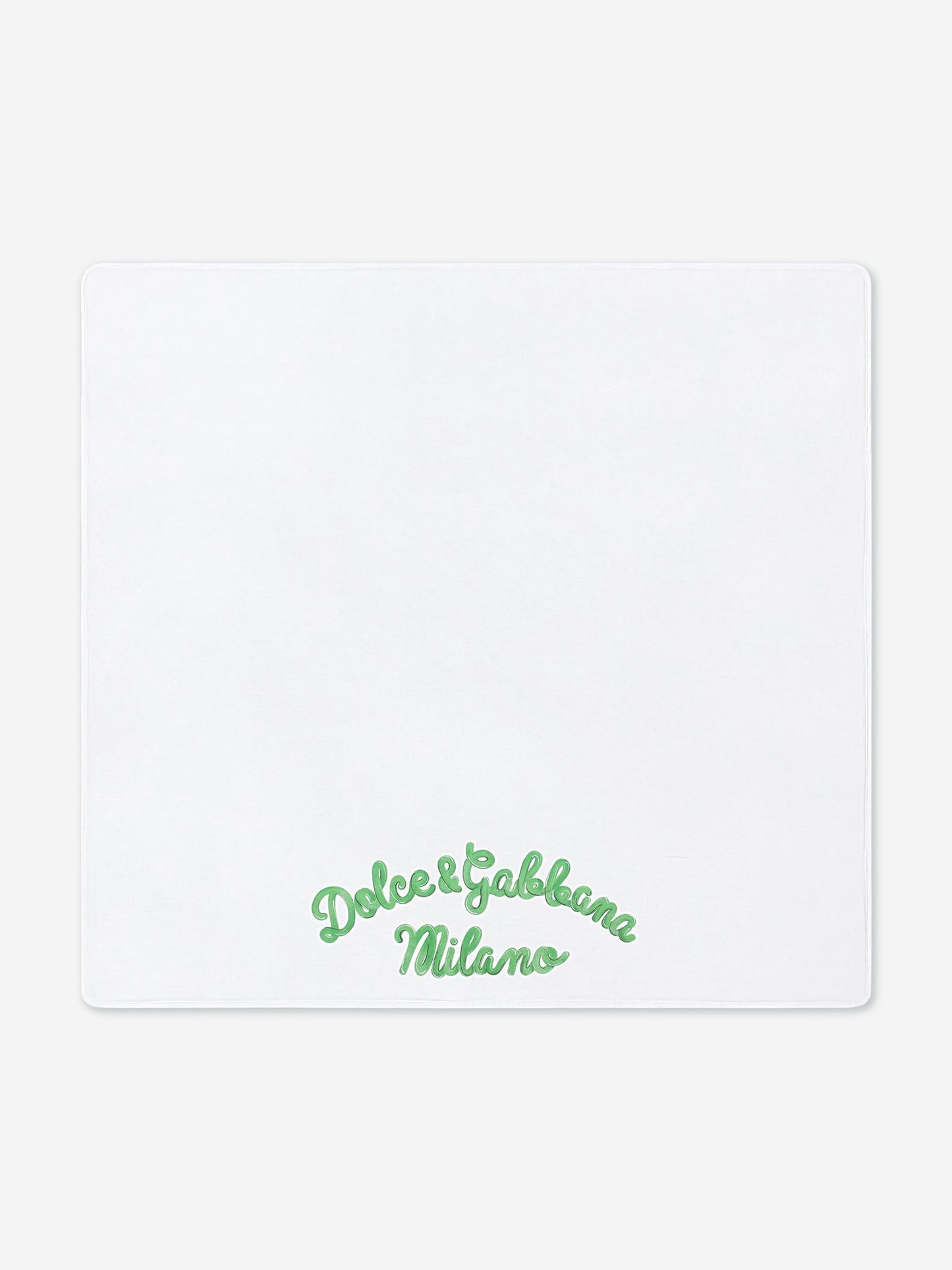 Dolce & Gabbana Baby Maiolica 绿色印花毛毯
