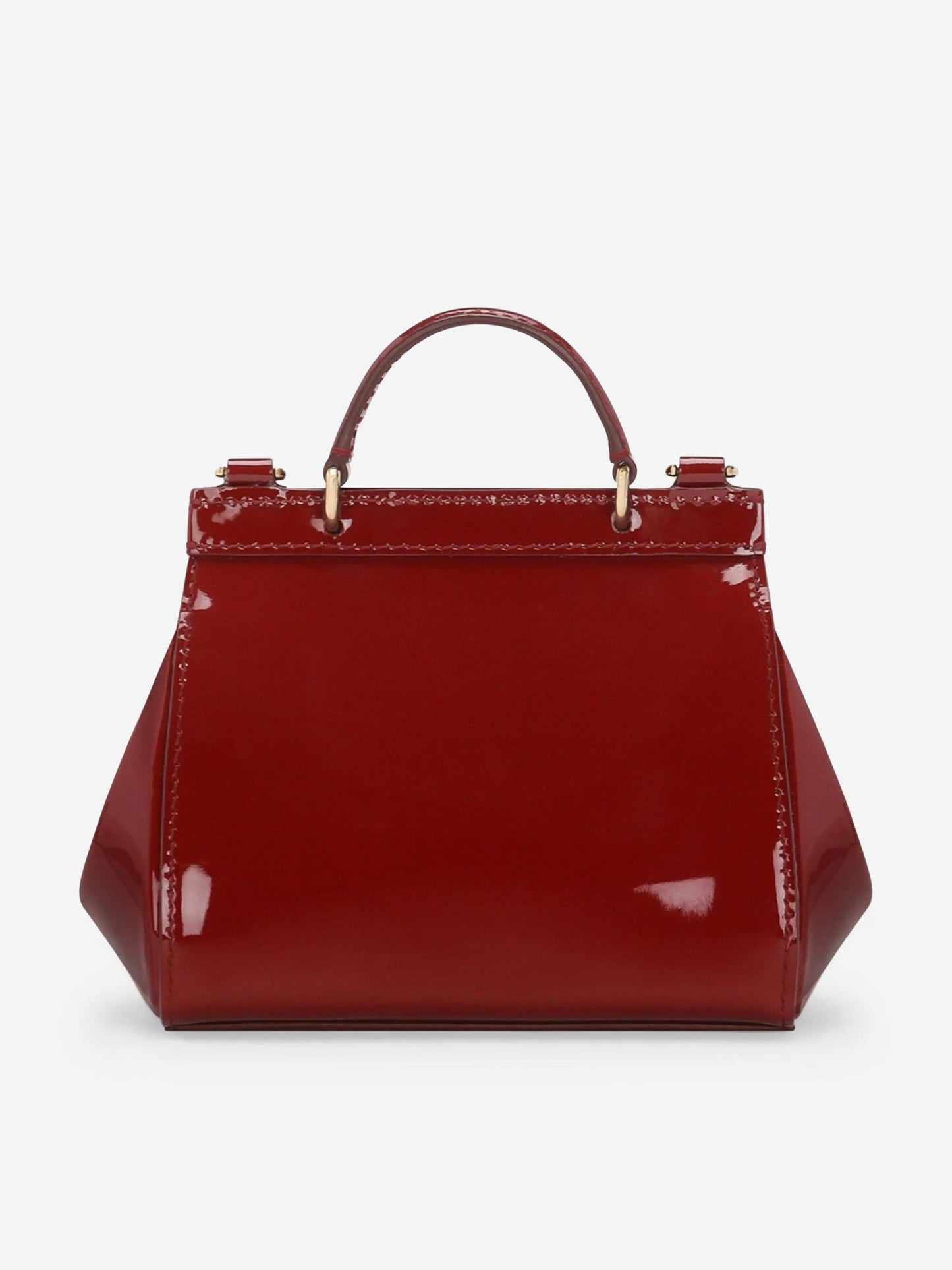 Dolce & Gabbana 女童漆皮迷你西西里包 红色(14 厘米)