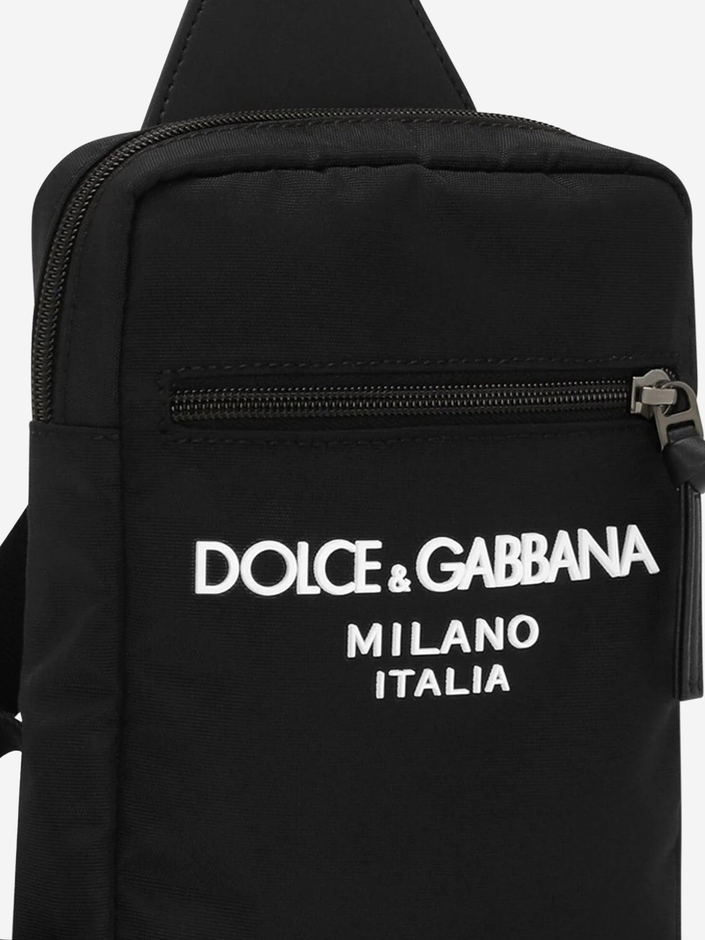 Dolce & Gabbana Kids 徽标斜挎包 黑色