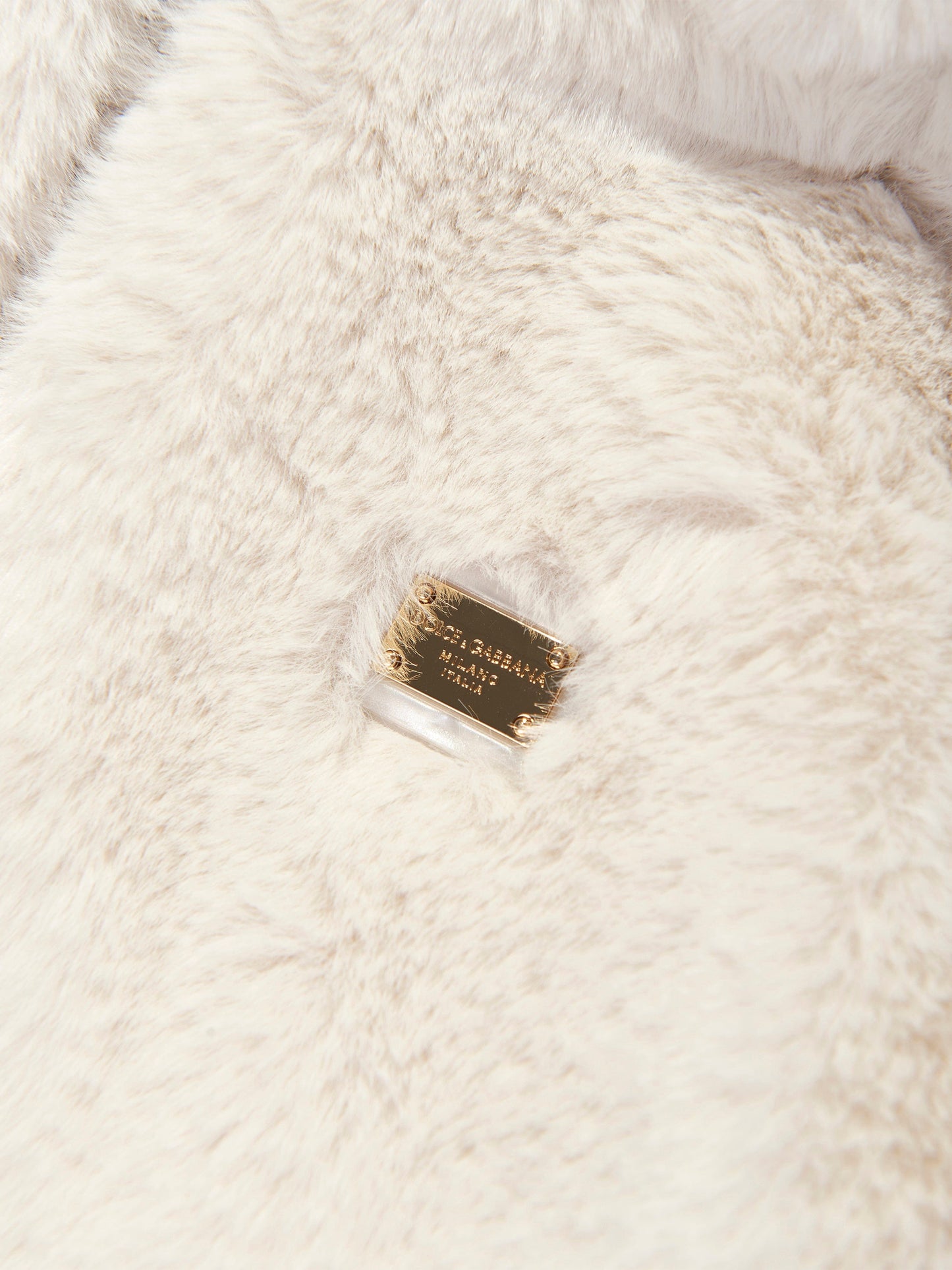 Dolce & Gabbana 婴儿仿毛熊夹克(象牙色)