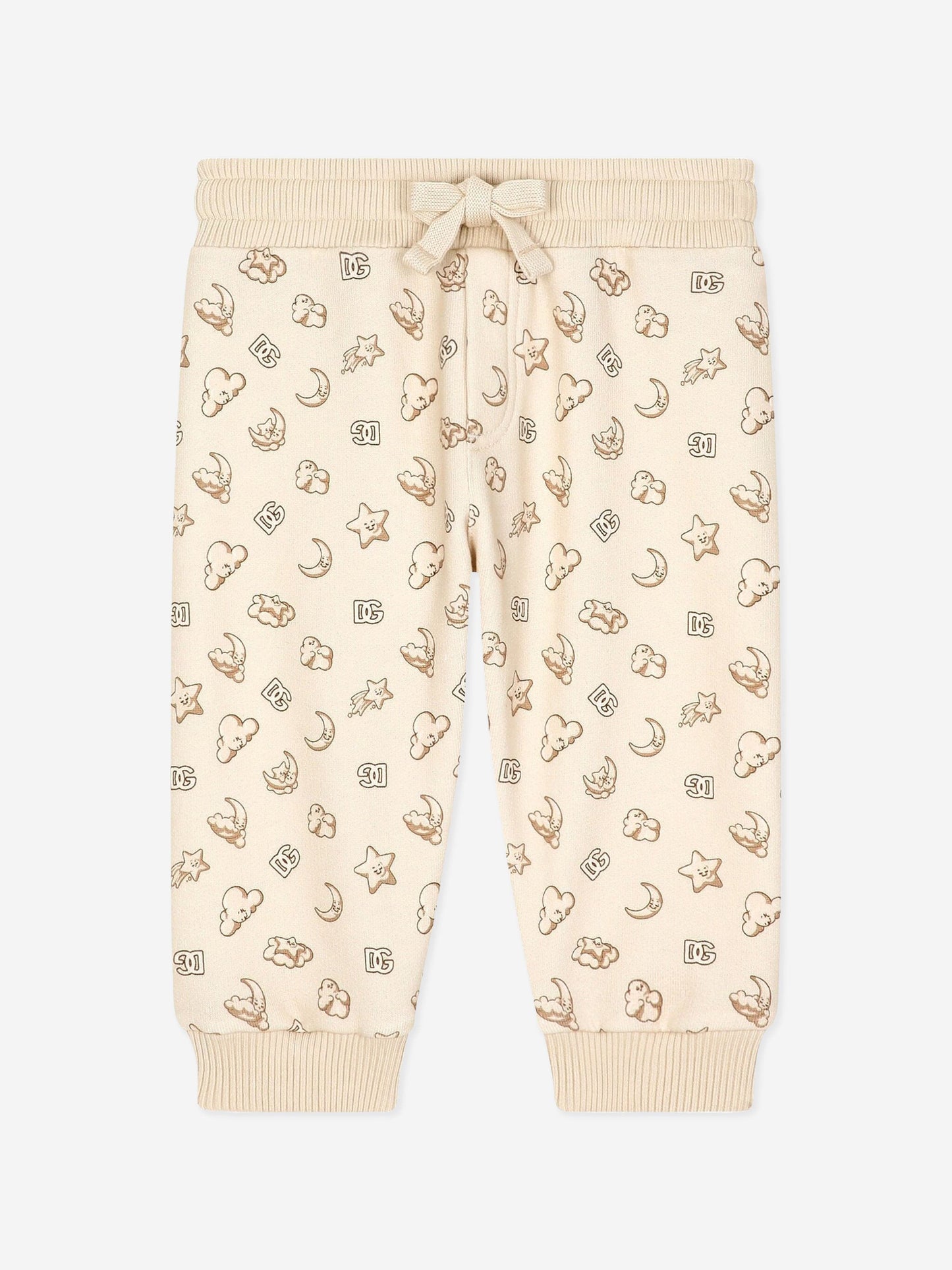 Dolce & Gabbana Baby Moon and Star 慢跑裤(米色)