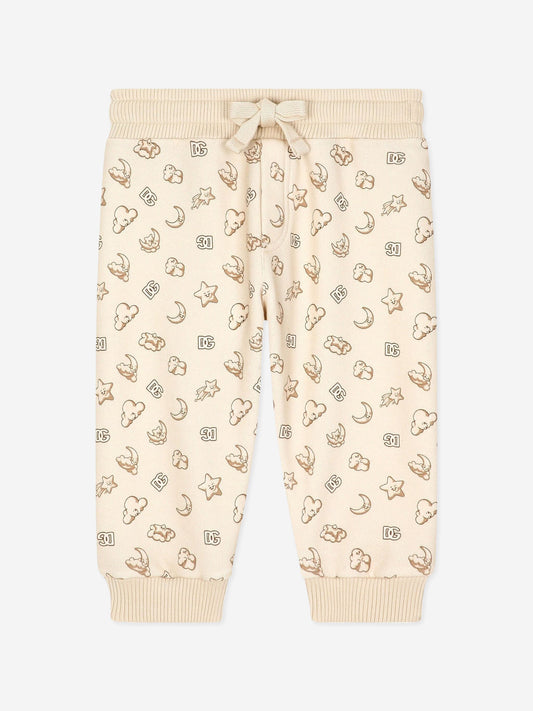 Dolce & Gabbana Baby Moon and Star 慢跑裤(米色)