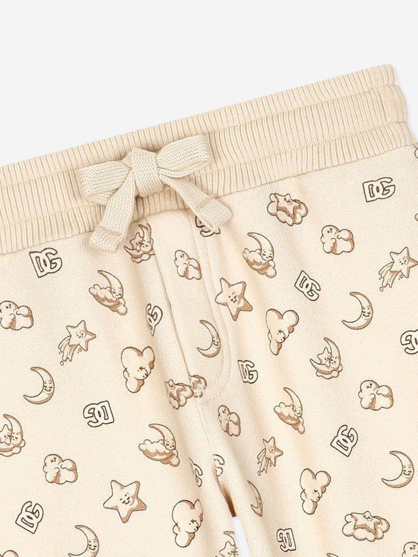 Dolce & Gabbana Baby Moon and Star 慢跑裤(米色)