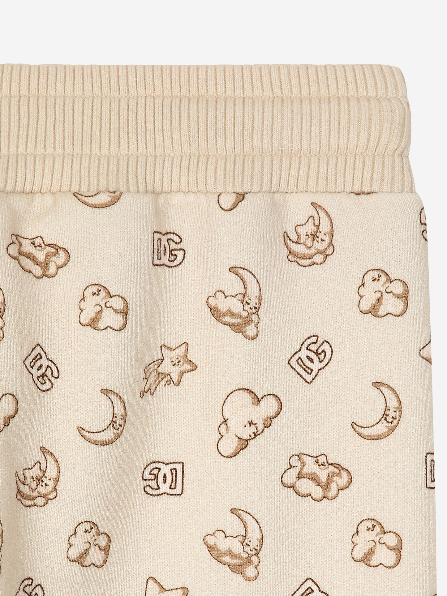 Dolce & Gabbana Baby Moon and Star 慢跑裤(米色)