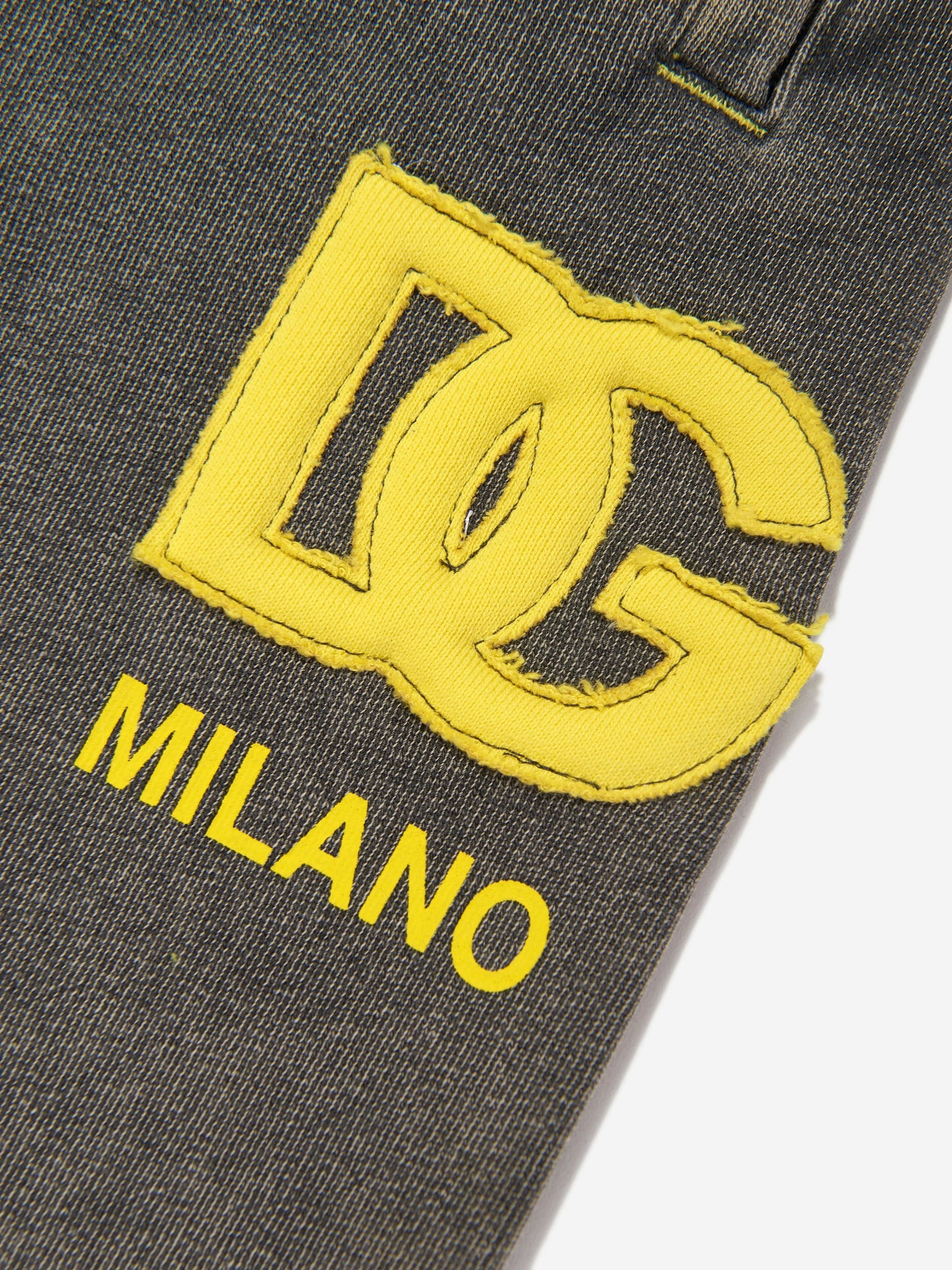 Dolce & Gabbana 男童黑色徽标慢跑裤