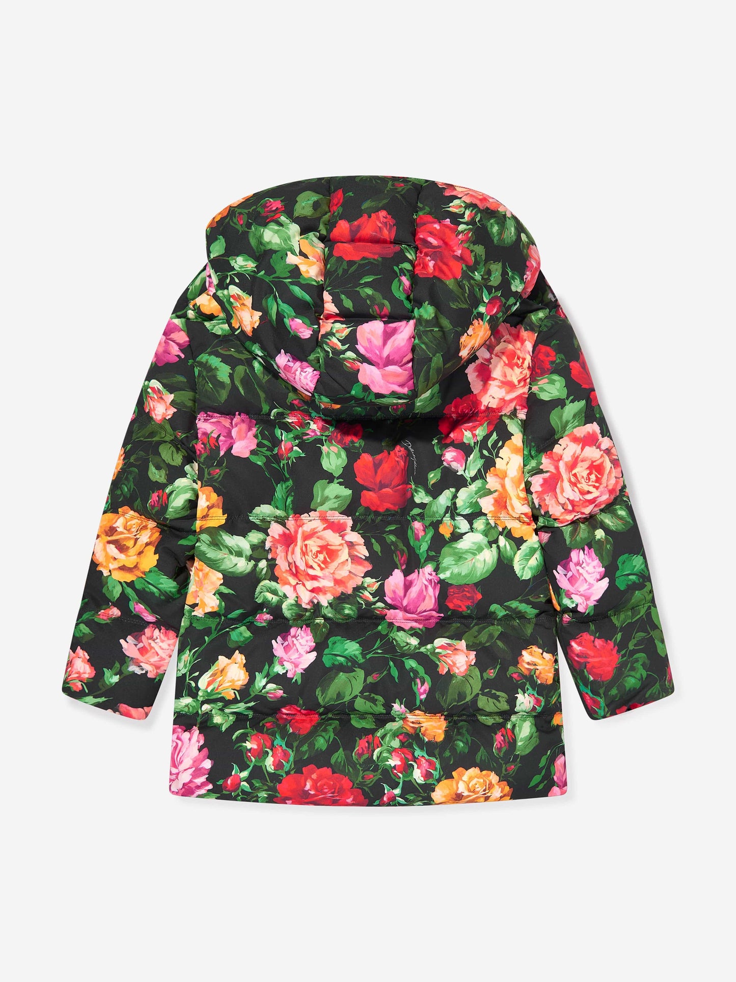 Dolce & Gabbana 女童羽绒加垫玫瑰夹克(多色)