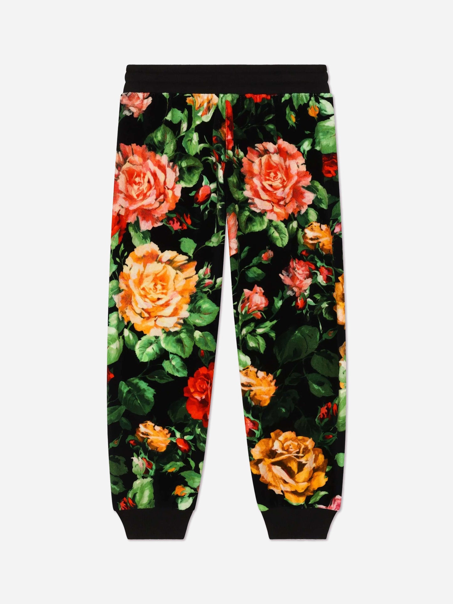 Dolce & Gabbana 女童玫瑰印花慢跑裤(多色)