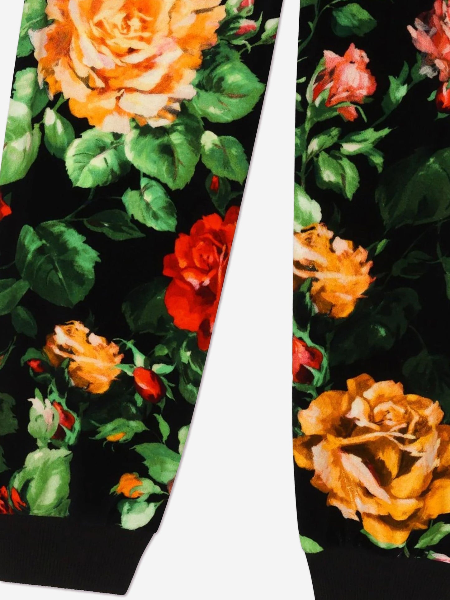 Dolce & Gabbana 女童玫瑰印花慢跑裤(多色)