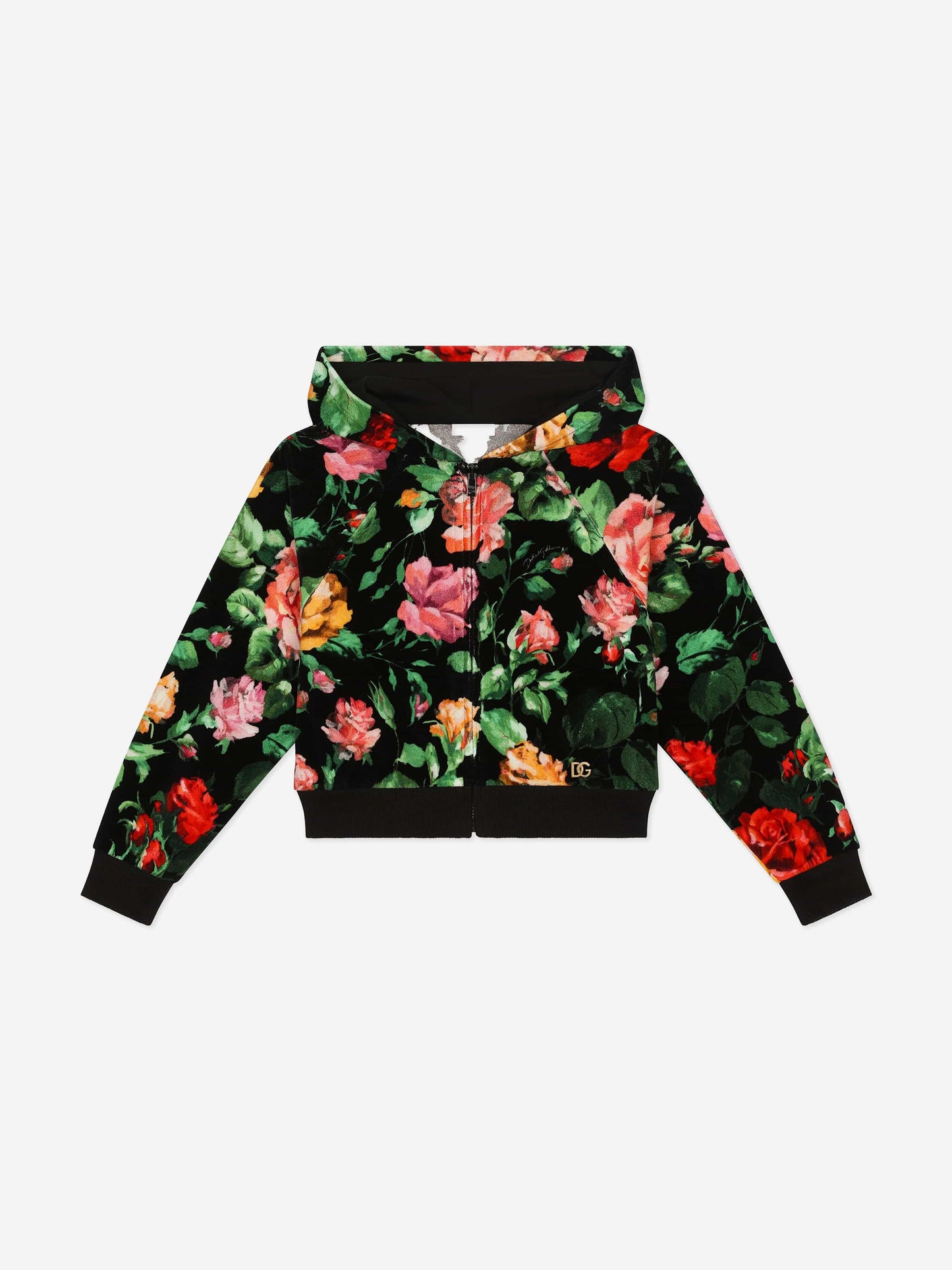 Dolce & Gabbana 女童玫瑰拉链上衣(多色)
