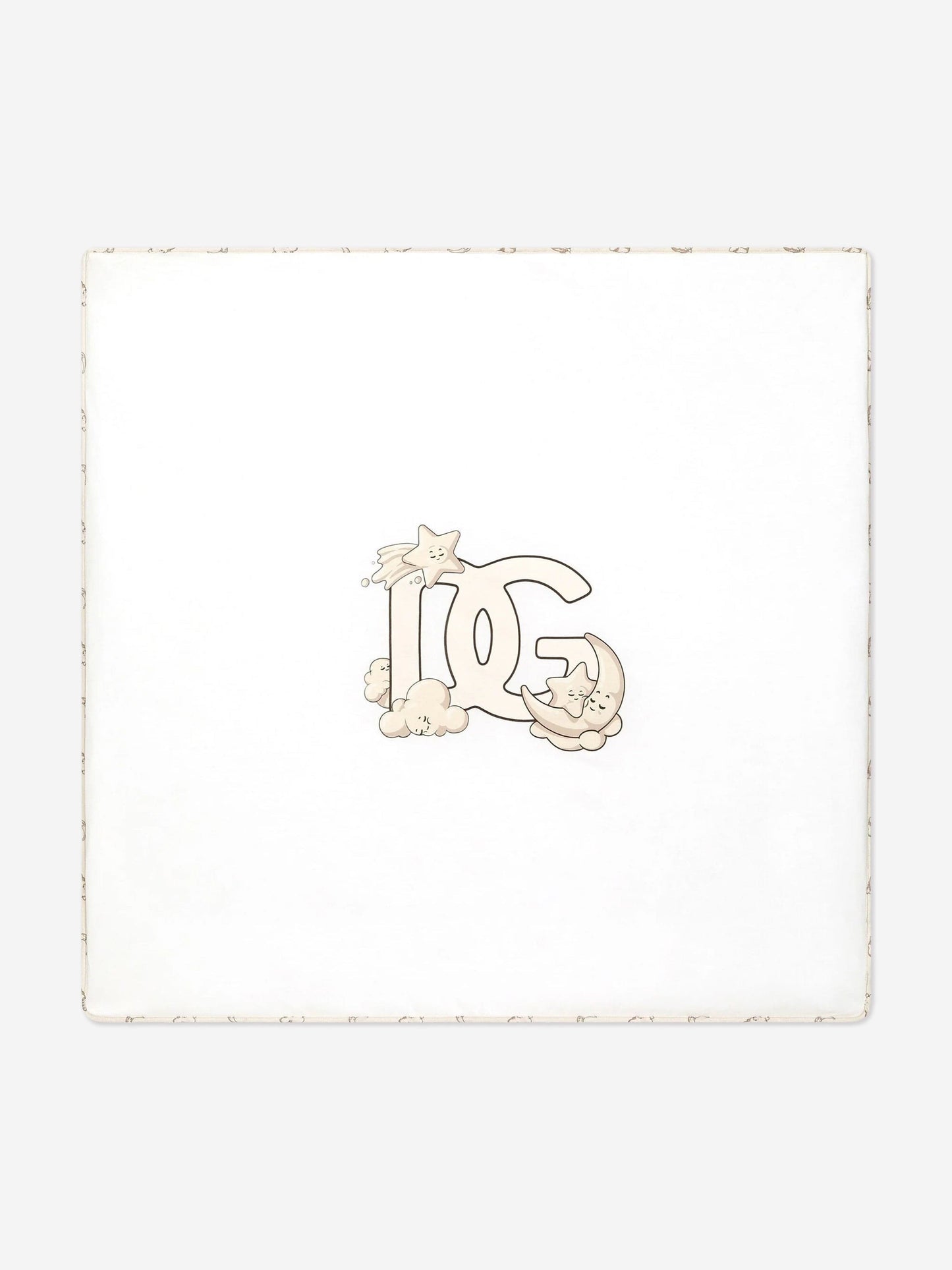 Dolce & Gabbana Baby DG 徽标毛毯(米色)