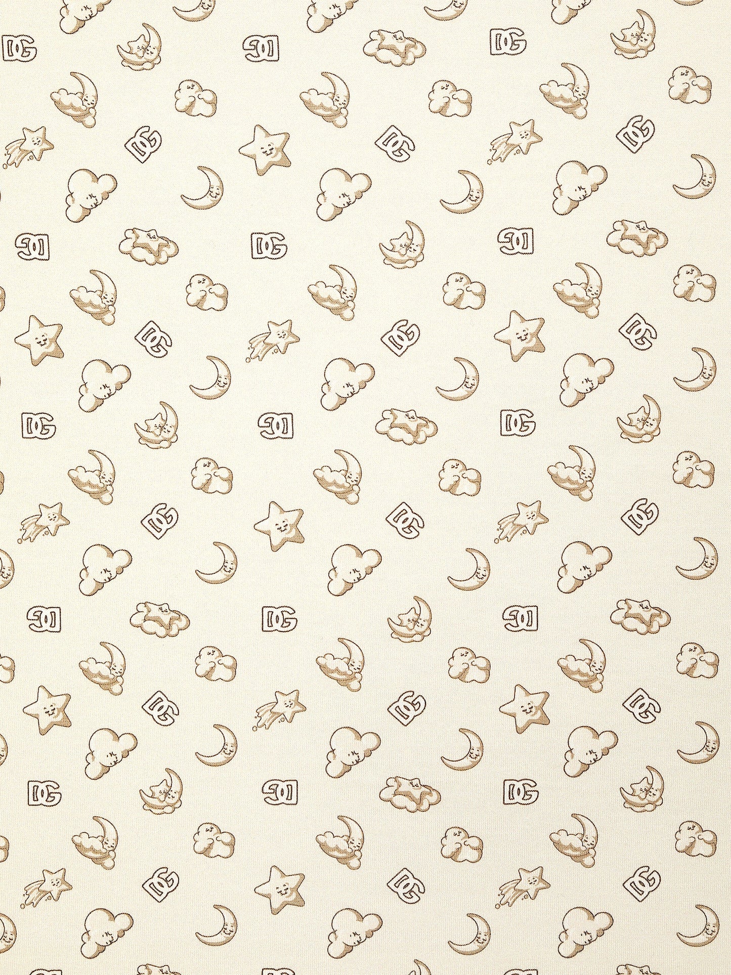 Dolce & Gabbana Baby DG 徽标毛毯(米色)