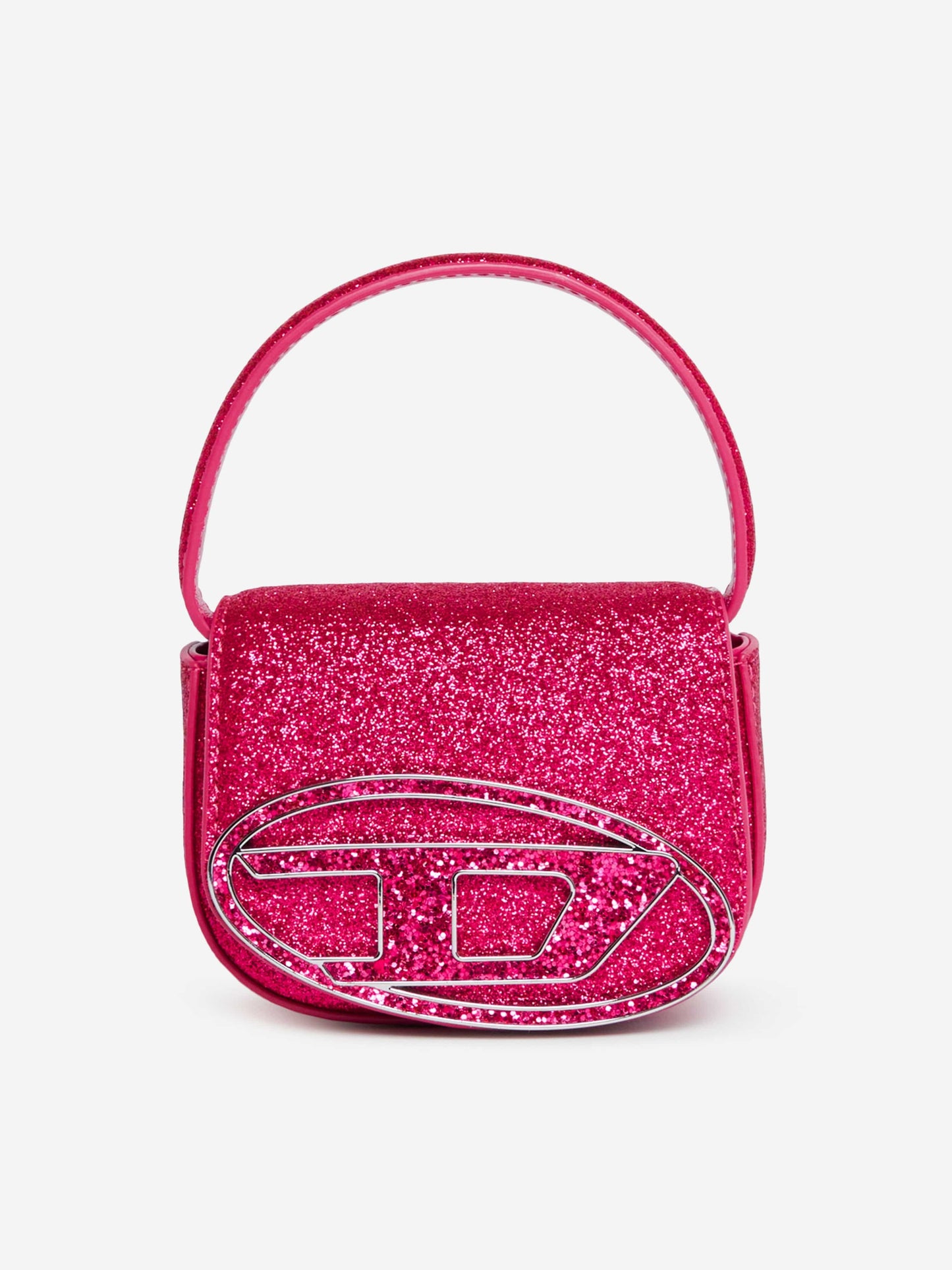 Diesel Girls 椭圆形 D 标志手提包 粉色(20 厘米)