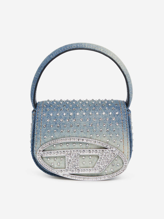 Diesel Girls 椭圆形 D 标志手提包(蓝色)(20 厘米)