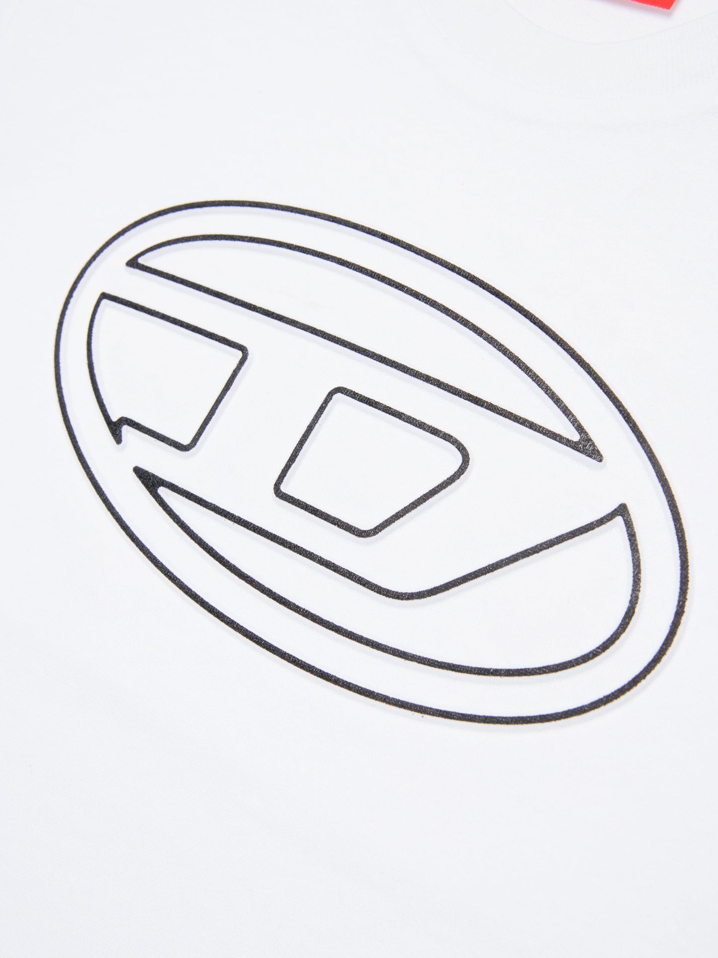 Diesel Boys 白色椭圆形 D 标志 T 恤