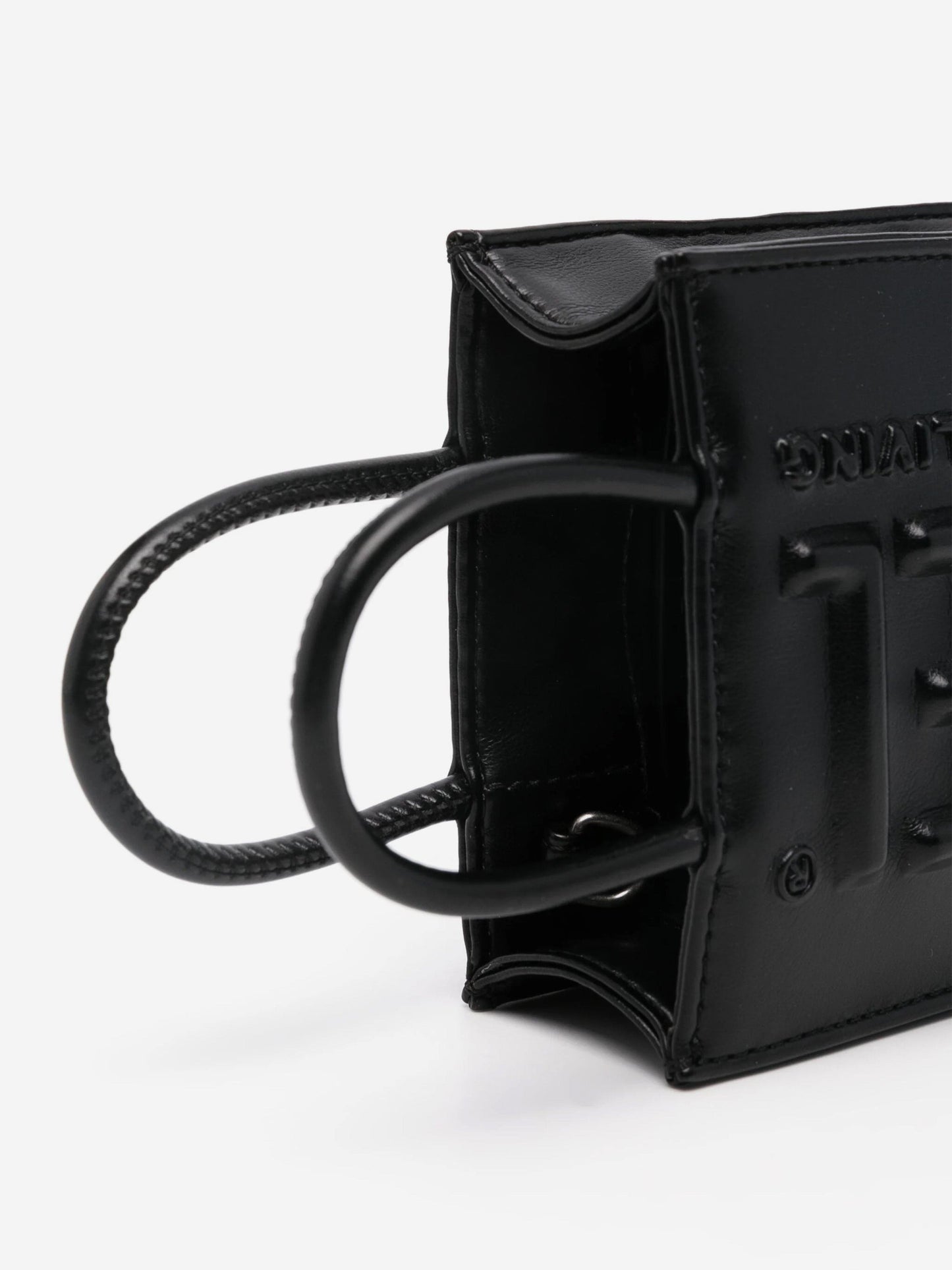 Diesel Girls 徽标购物袋(黑色)(17 厘米)