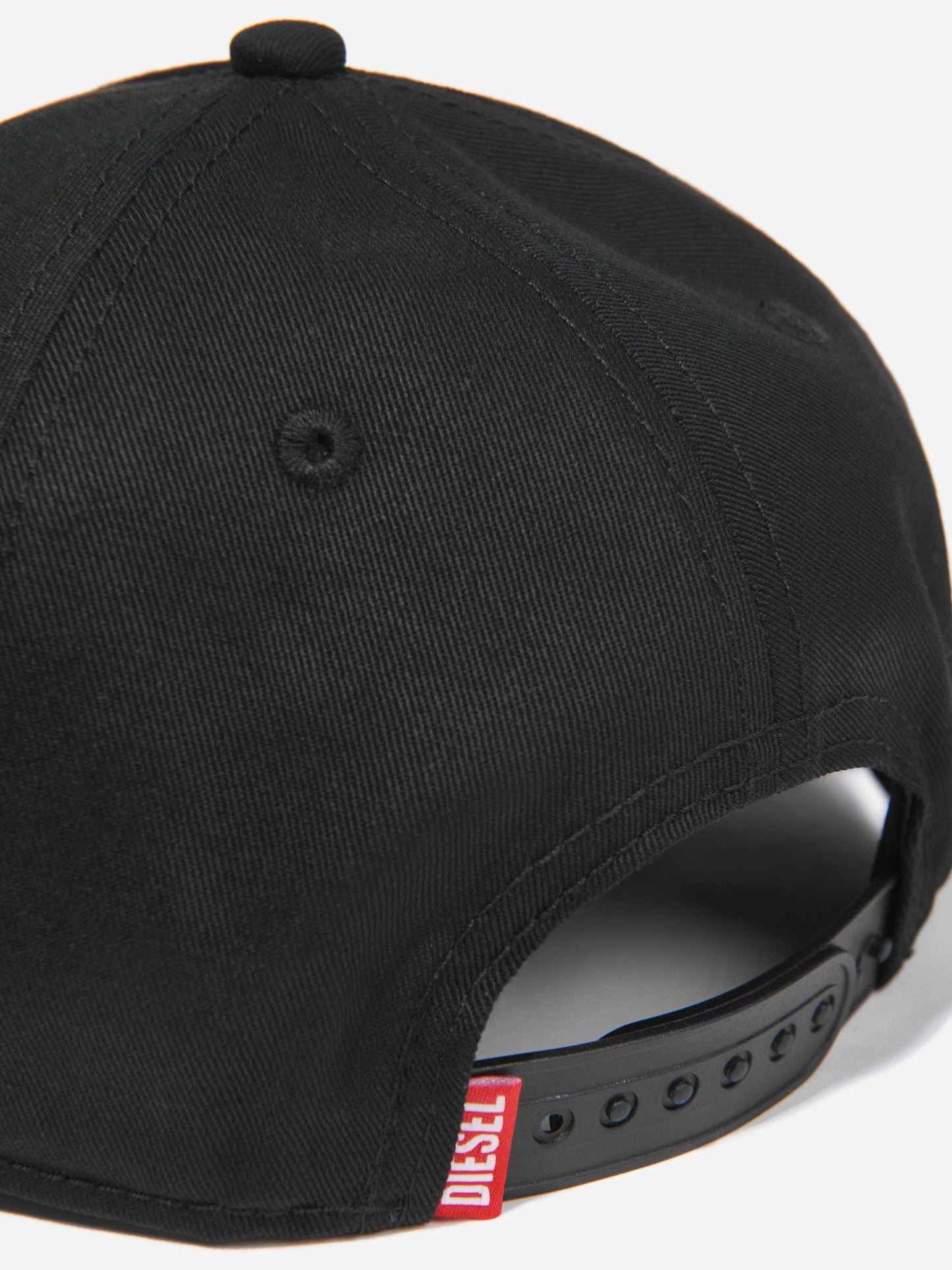 Diesel Kids 黑色徽标帽