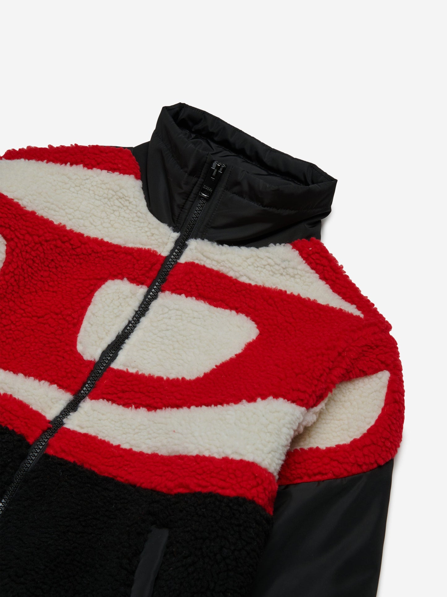 Diesel Kids 徽标拉链夹克(黑色)