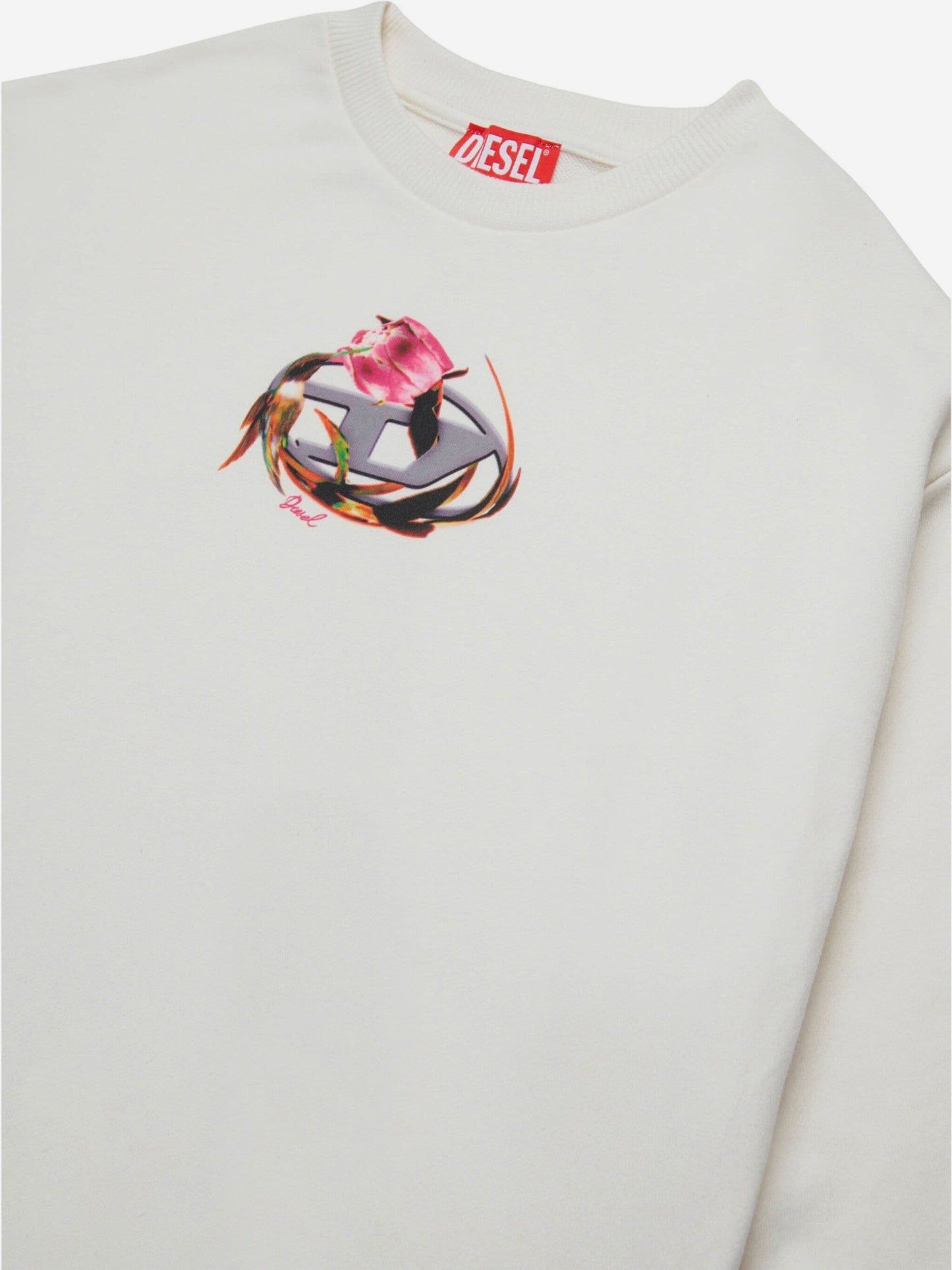 Diesel Girls Seruffix Logo 运动衫(灰色)