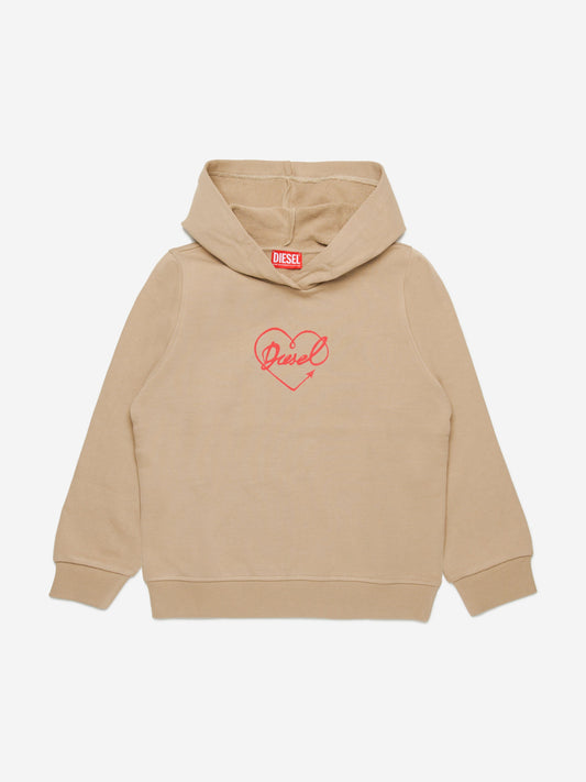 Diesel Girls Siddy Logo 连帽衫(米色)