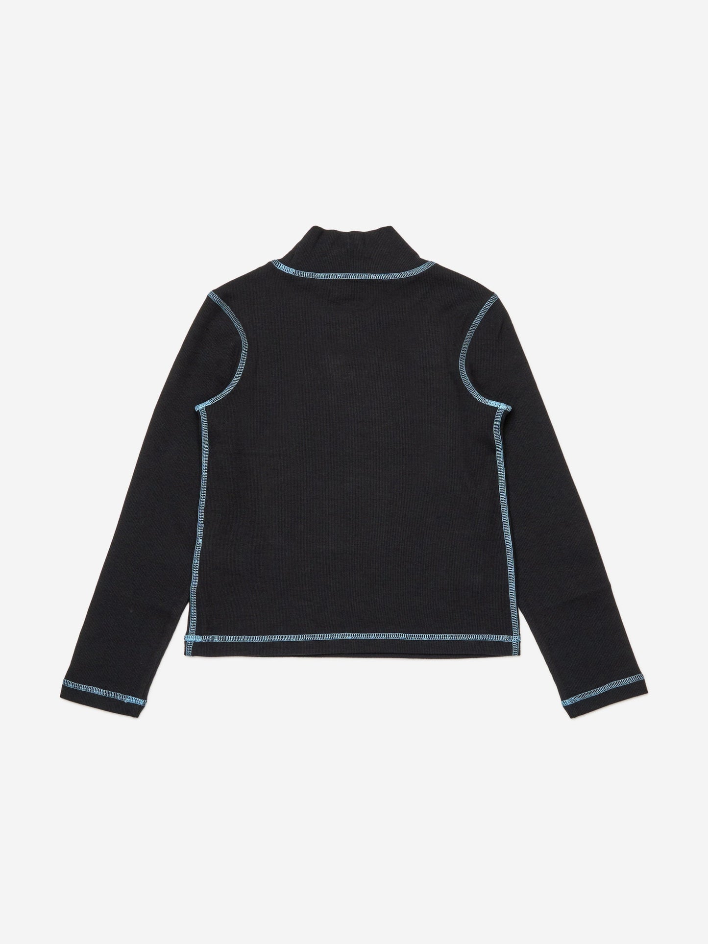 Diesel Girls 黑色高领徽标 T 恤