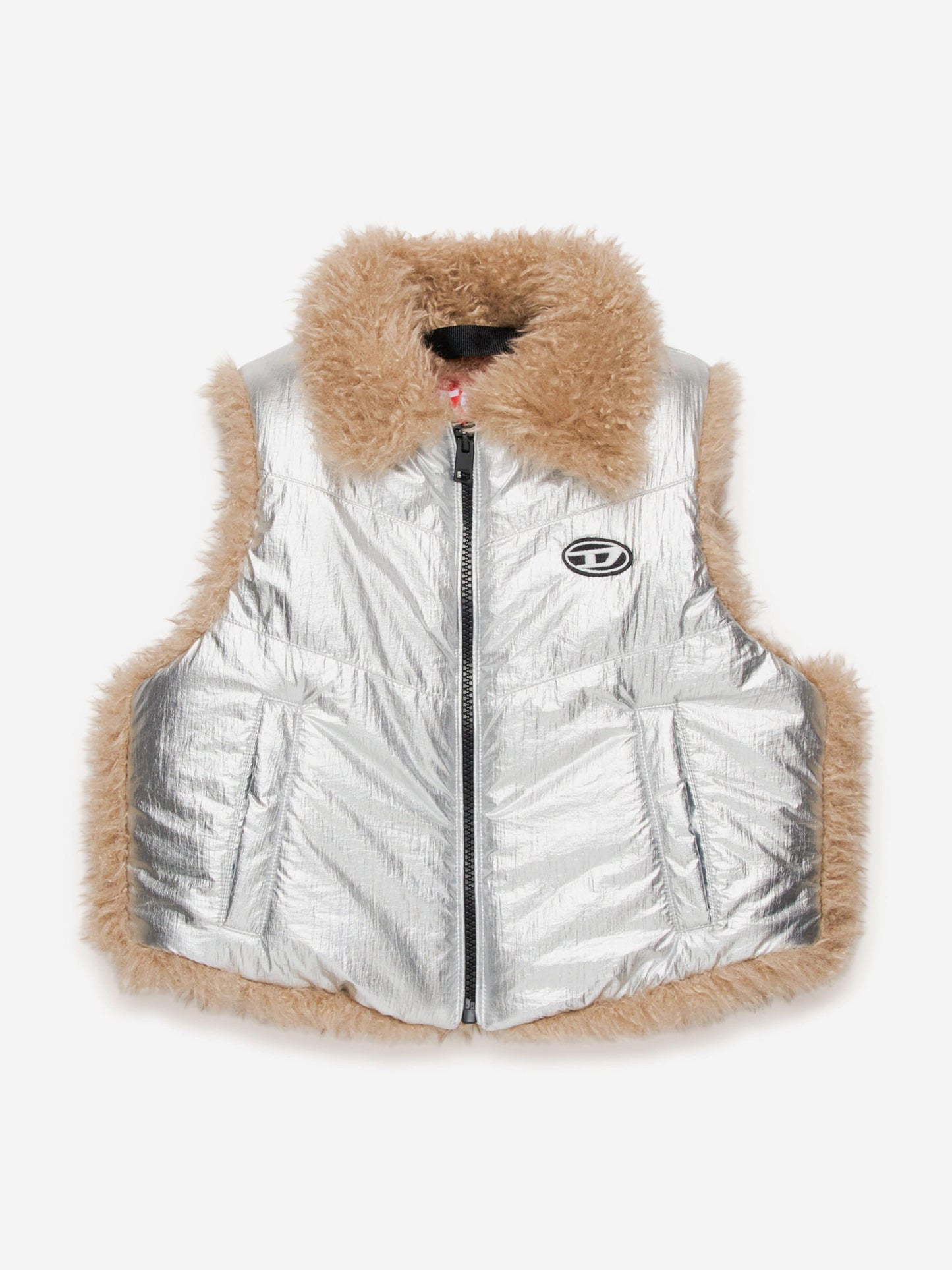 Diesel Girls 银色金属背心