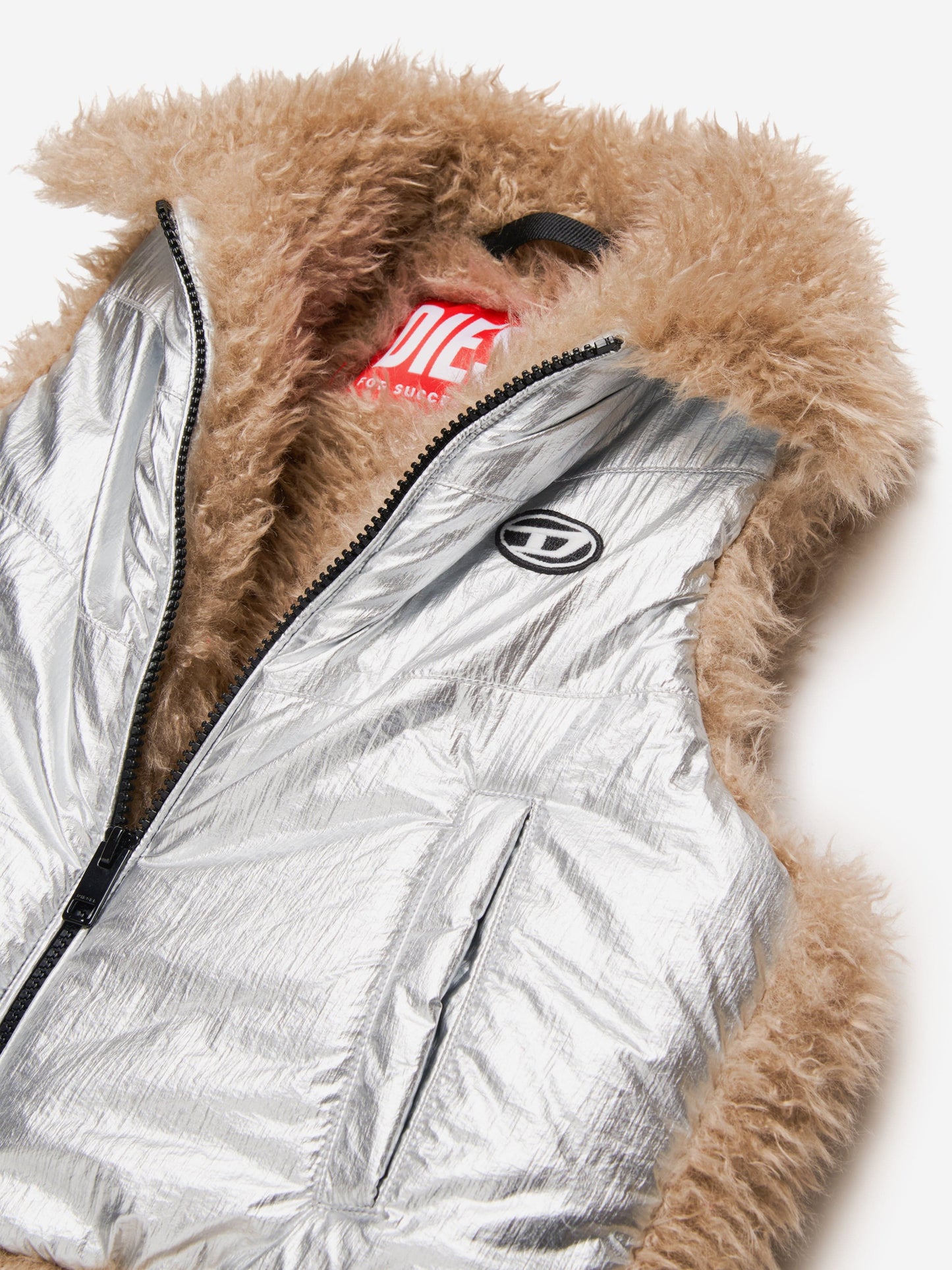 Diesel Girls 银色金属背心