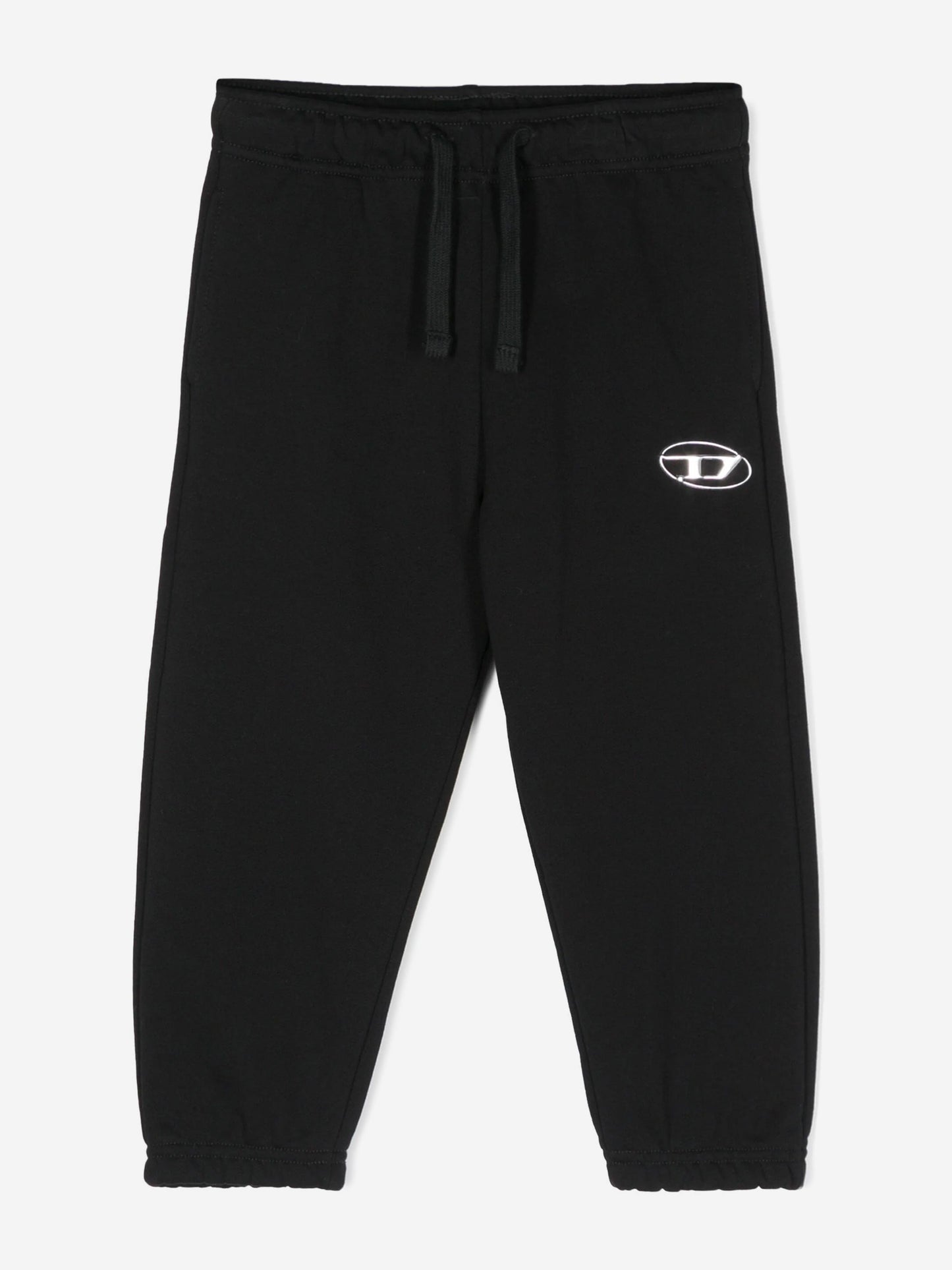 Diesel Kids 徽标慢跑裤(黑色)