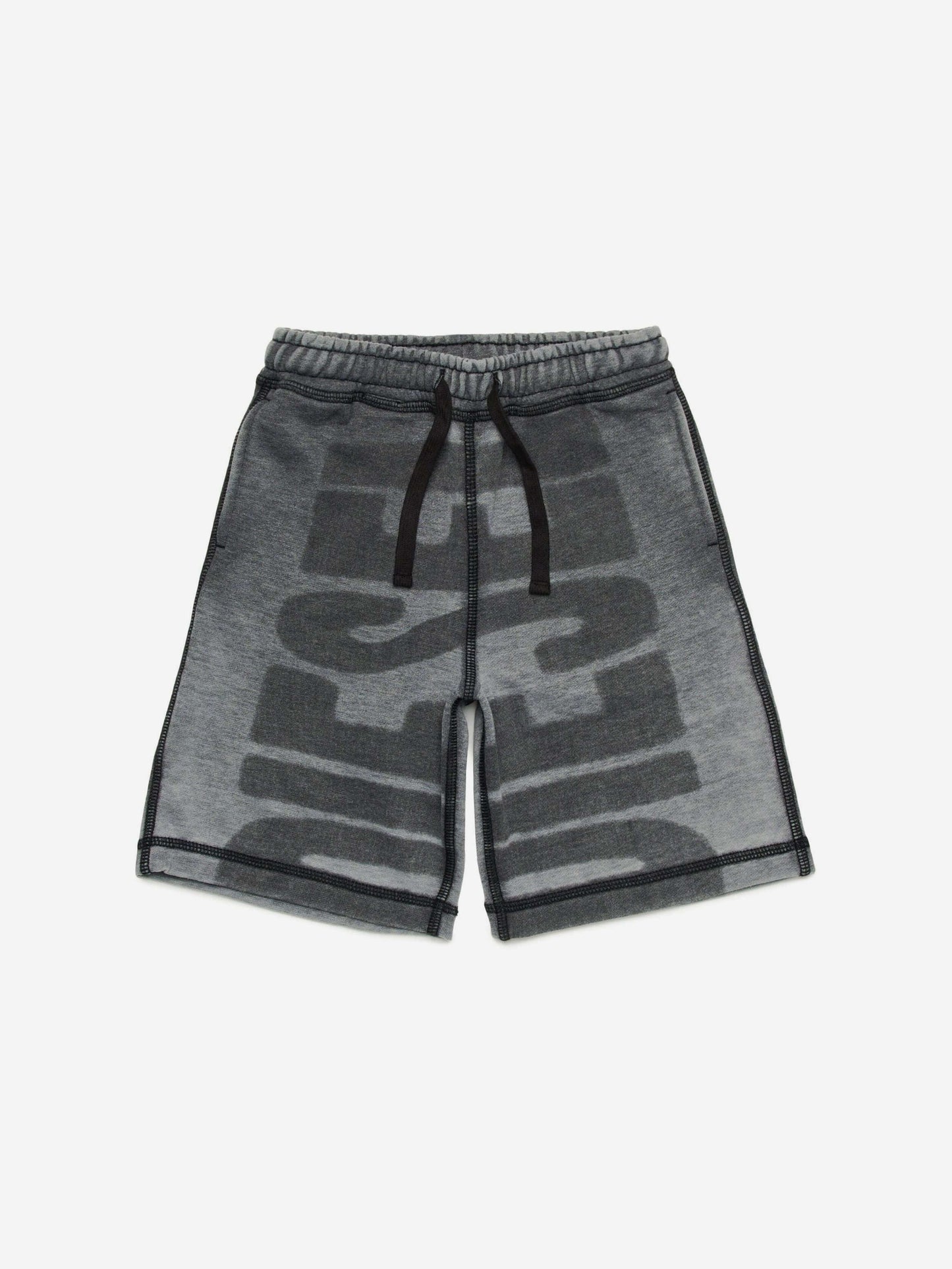 Diesel Boys 灰色徽标短裤