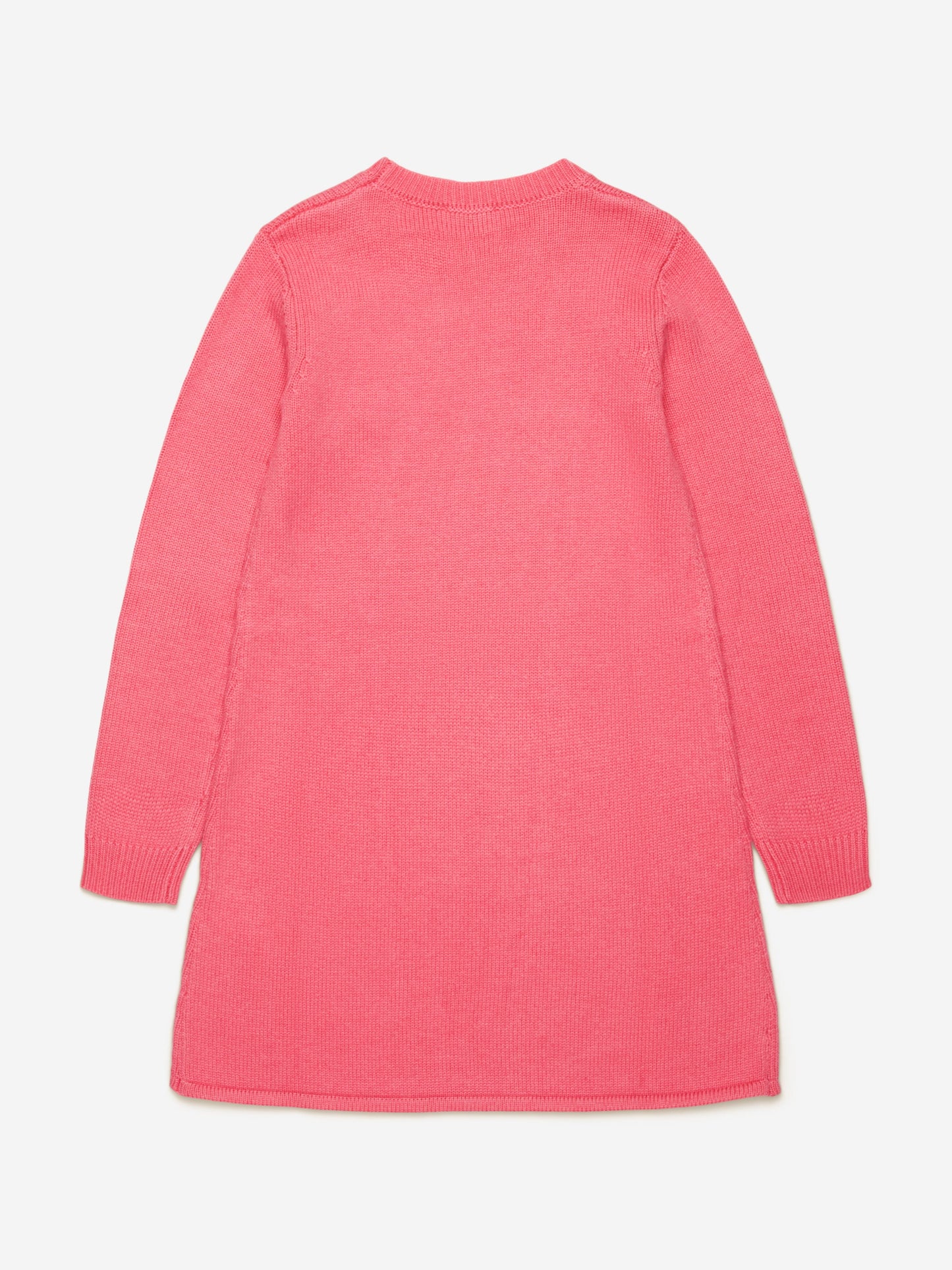 Diesel 女童粉色椭圆形 D 毛衣裙