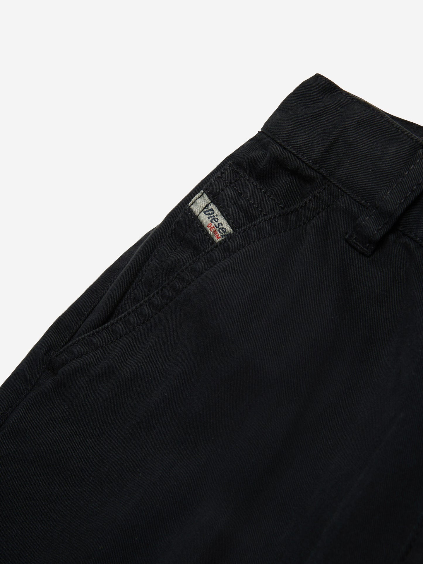 Girls Wide Leg Cargo Trousers in Black
