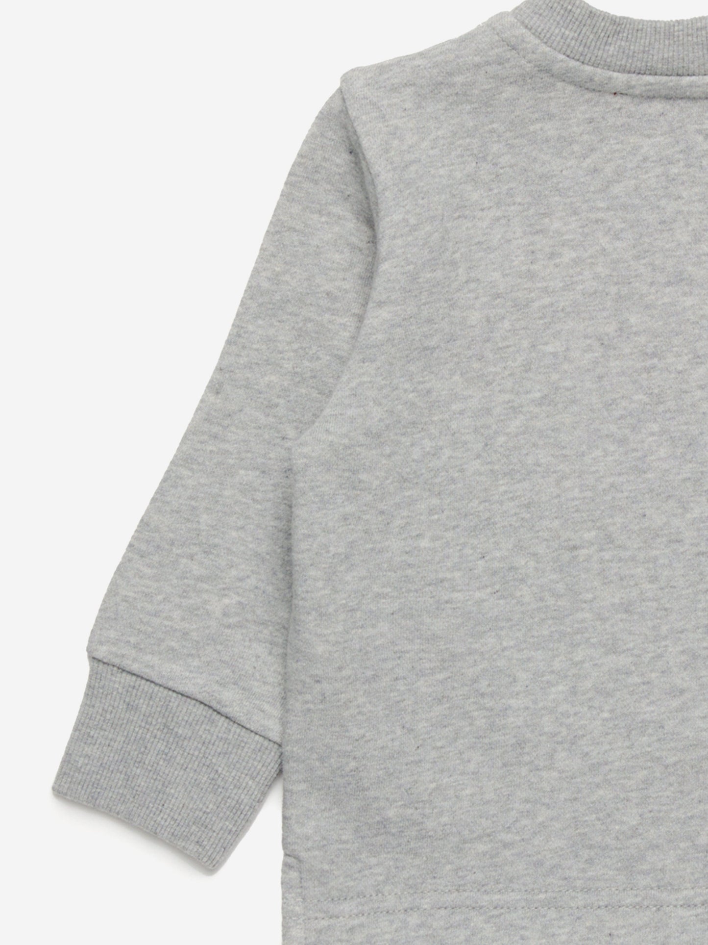 Baby Boys Crossbody Bag Print Sweatshirt in Grey