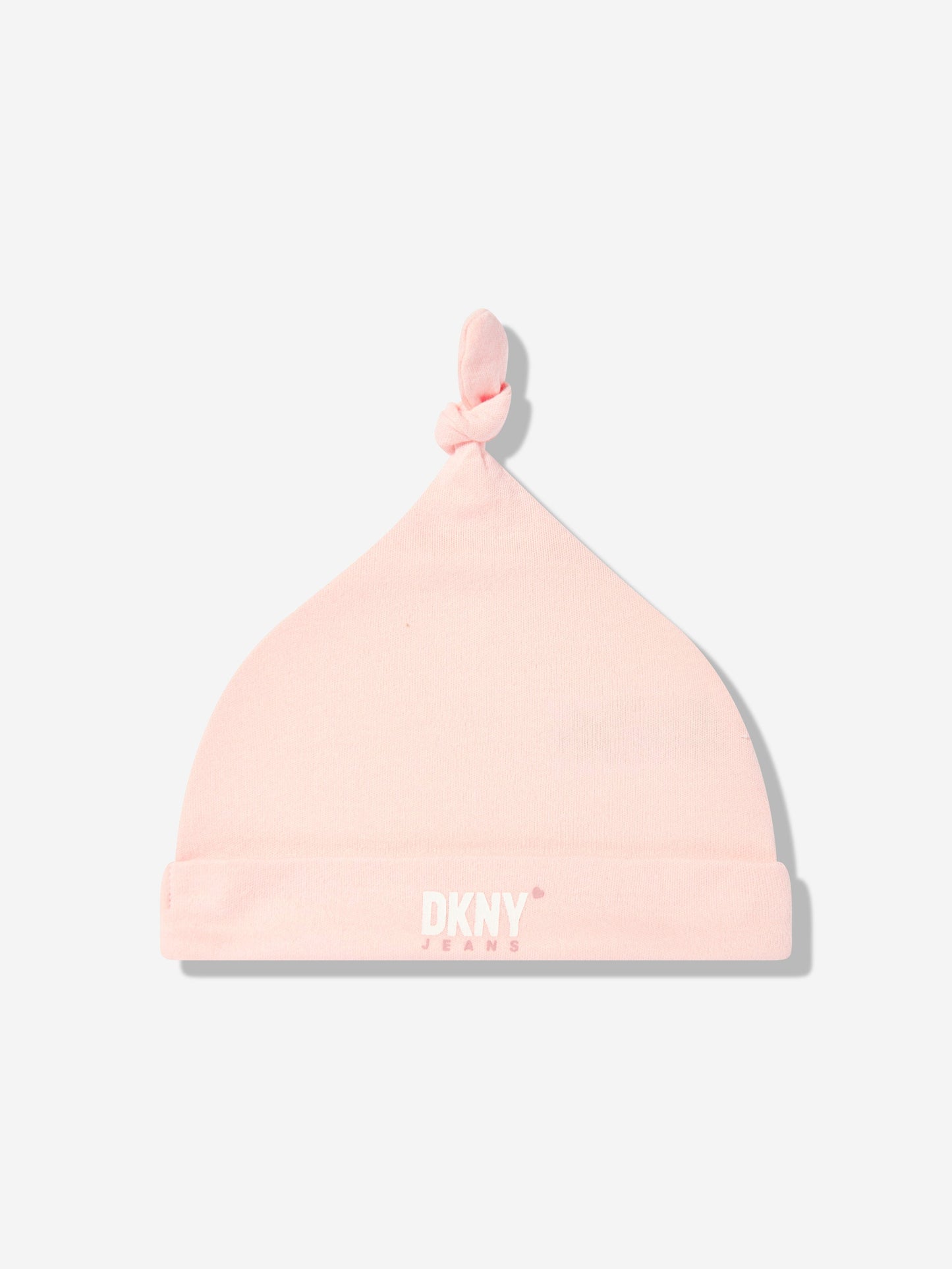 DKNY Baby Girls Heart Logo Babygrow Set in Pink
