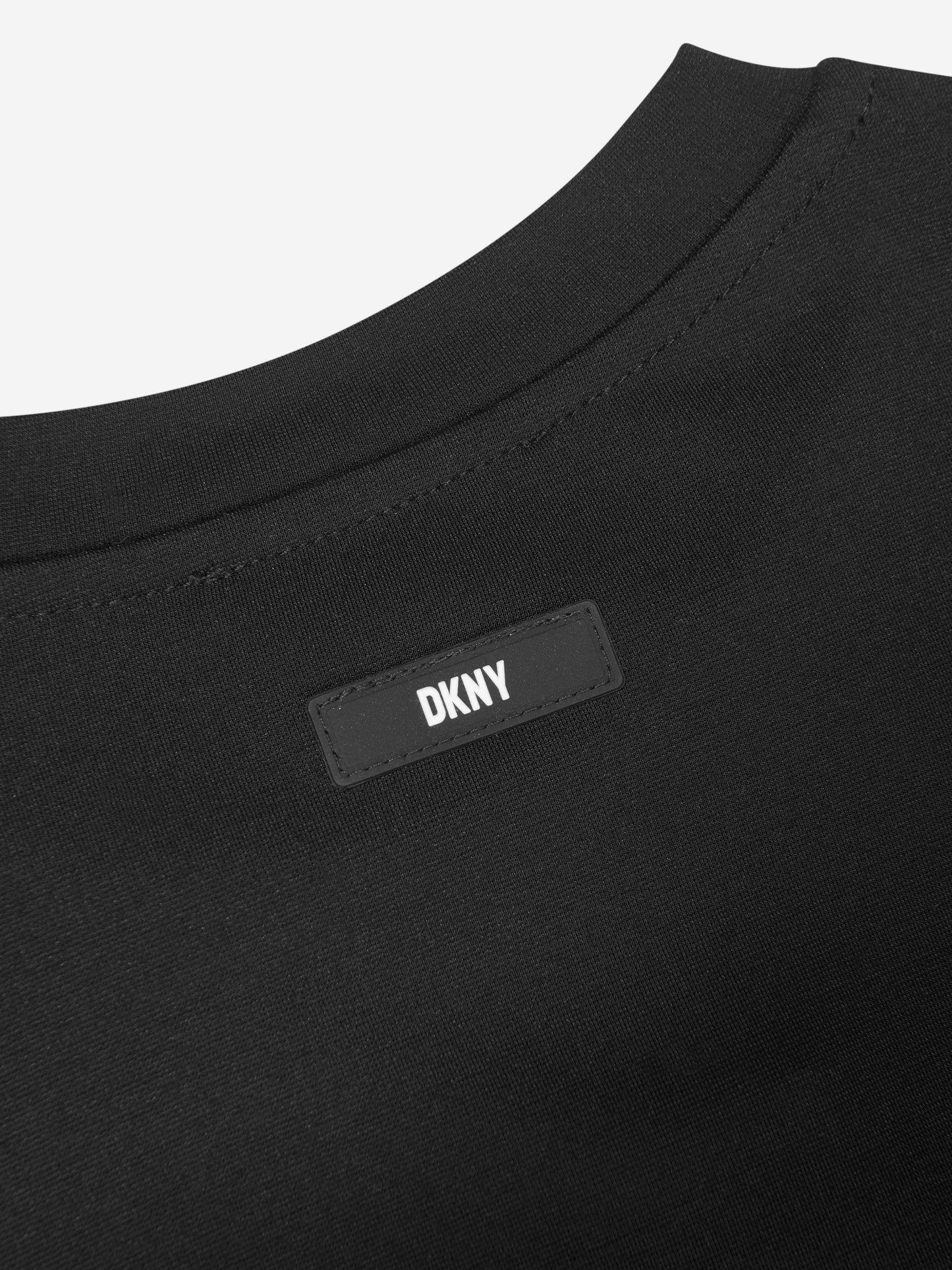 DKNY 女童长袖米兰连衣裙(黑色)