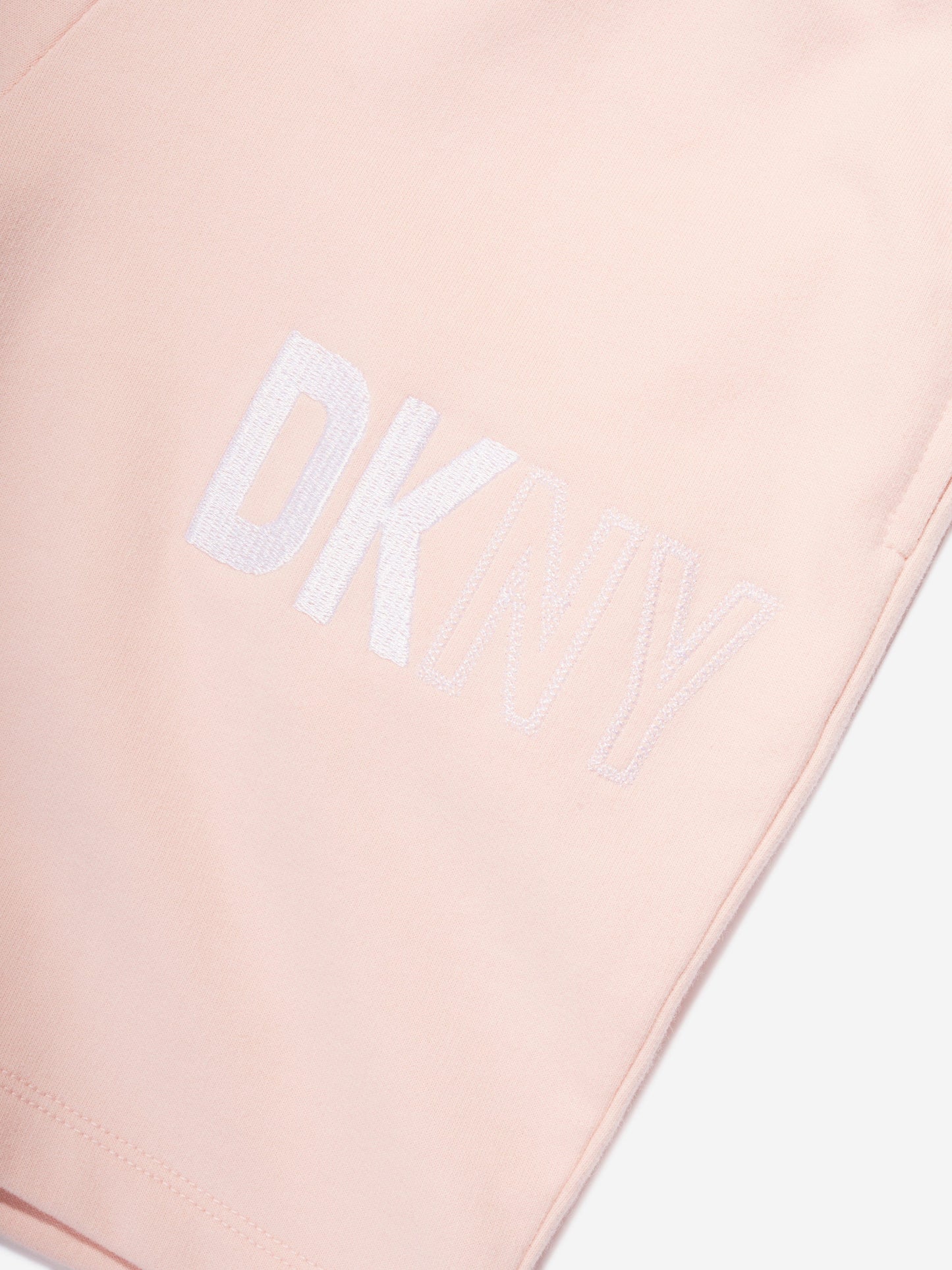 DKNY Kids 粉色徽标百慕大短裤