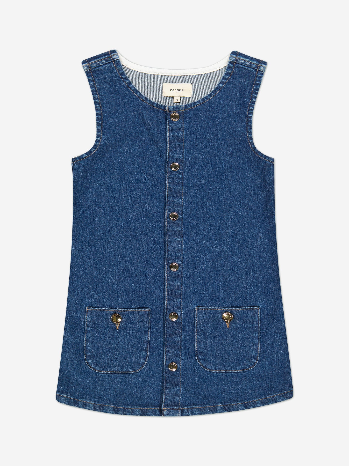 DL1961 女童 Hana 蓝色牛仔连衣裙