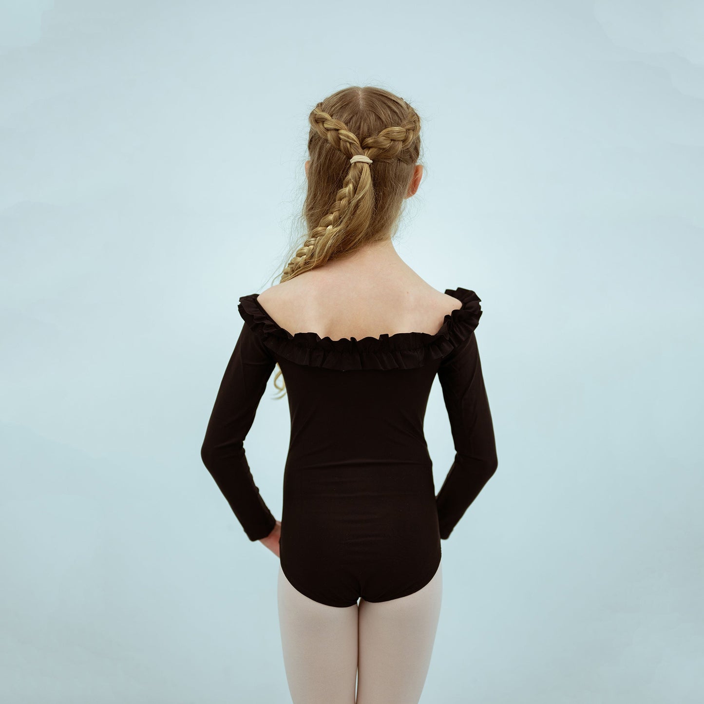 女童黑色芭蕾舞连体衣(1829/Black)