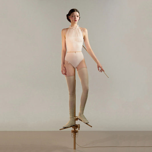女士浅粉色"RUCHED DOLL"芭蕾舞连体衣(251LE70VD/pearl blush)