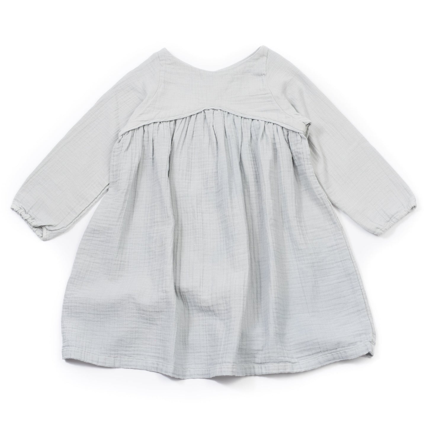 Girls Gray Moon Cotton Dress